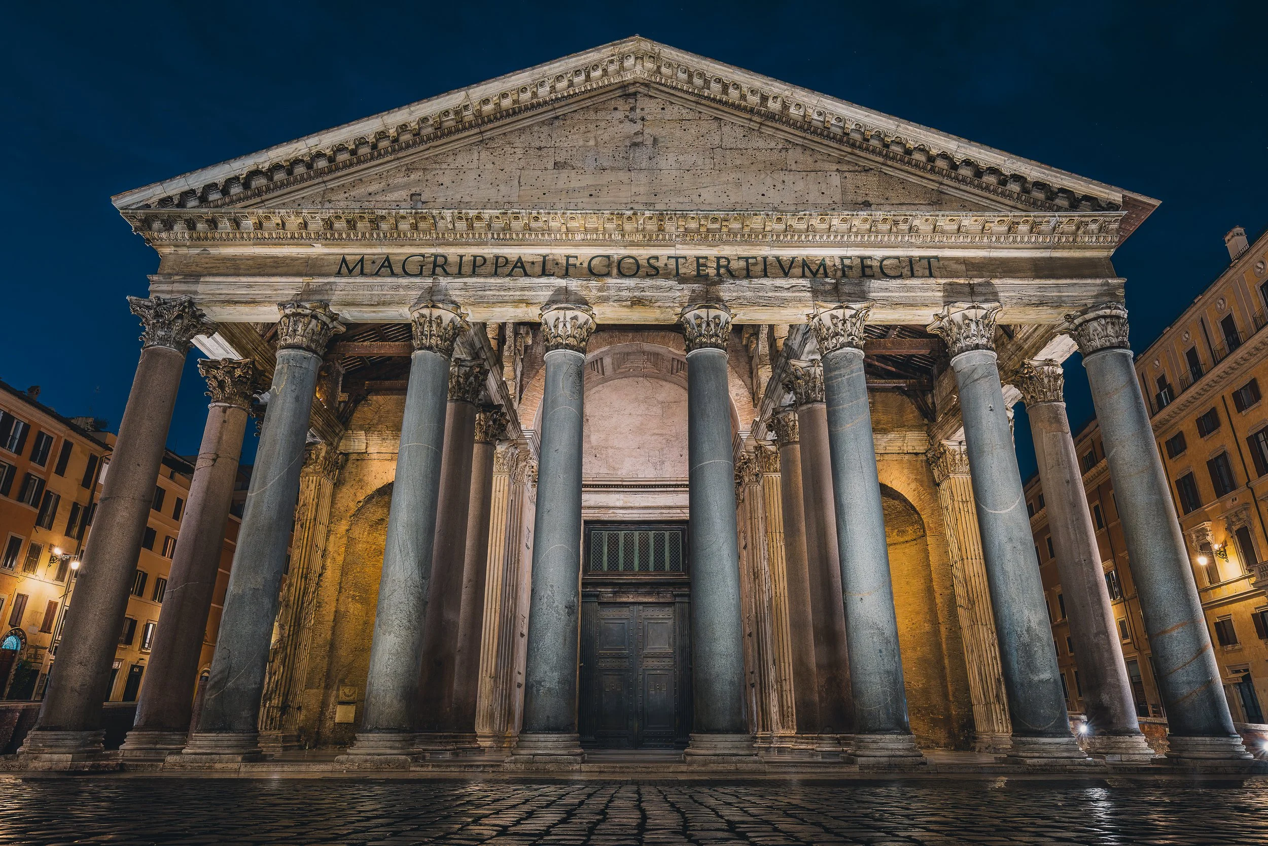 Pantheon by Night, Rome, Italy.