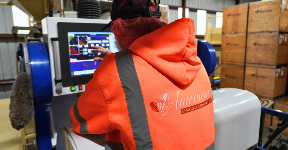 Almond Processing Satake machine American Almond Company