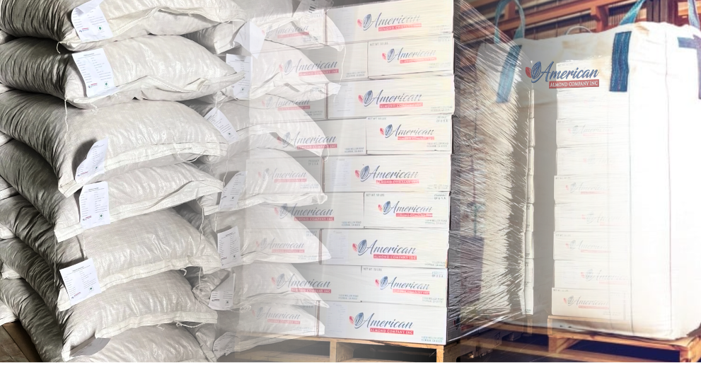 American Almond Shipping Almond Packing Almond Boxes Almond Processing