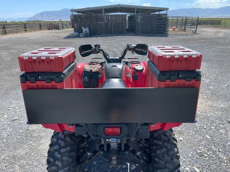Custom Milwaukee Packout attachment for four-wheeler