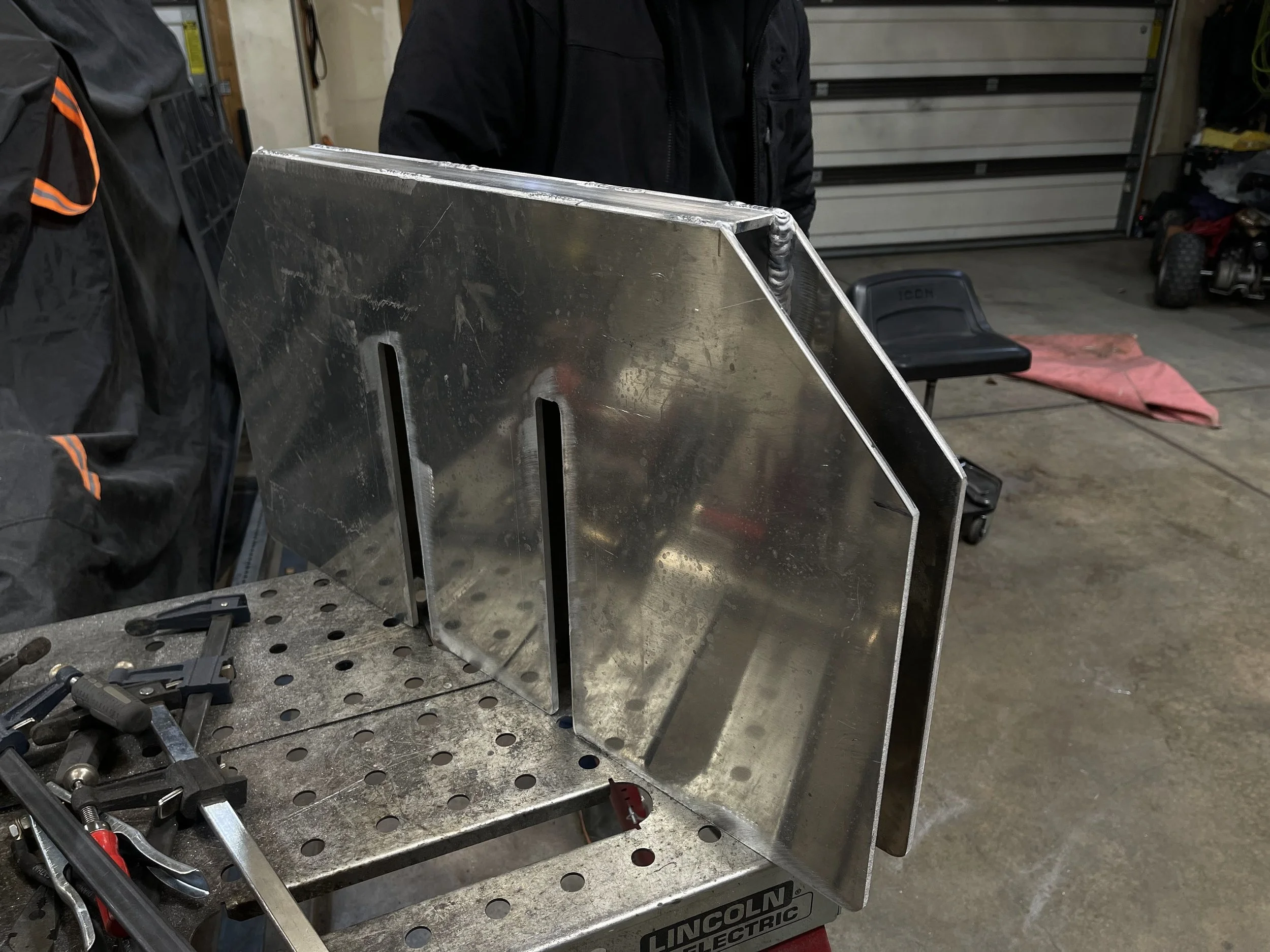 Transom boat motor extension