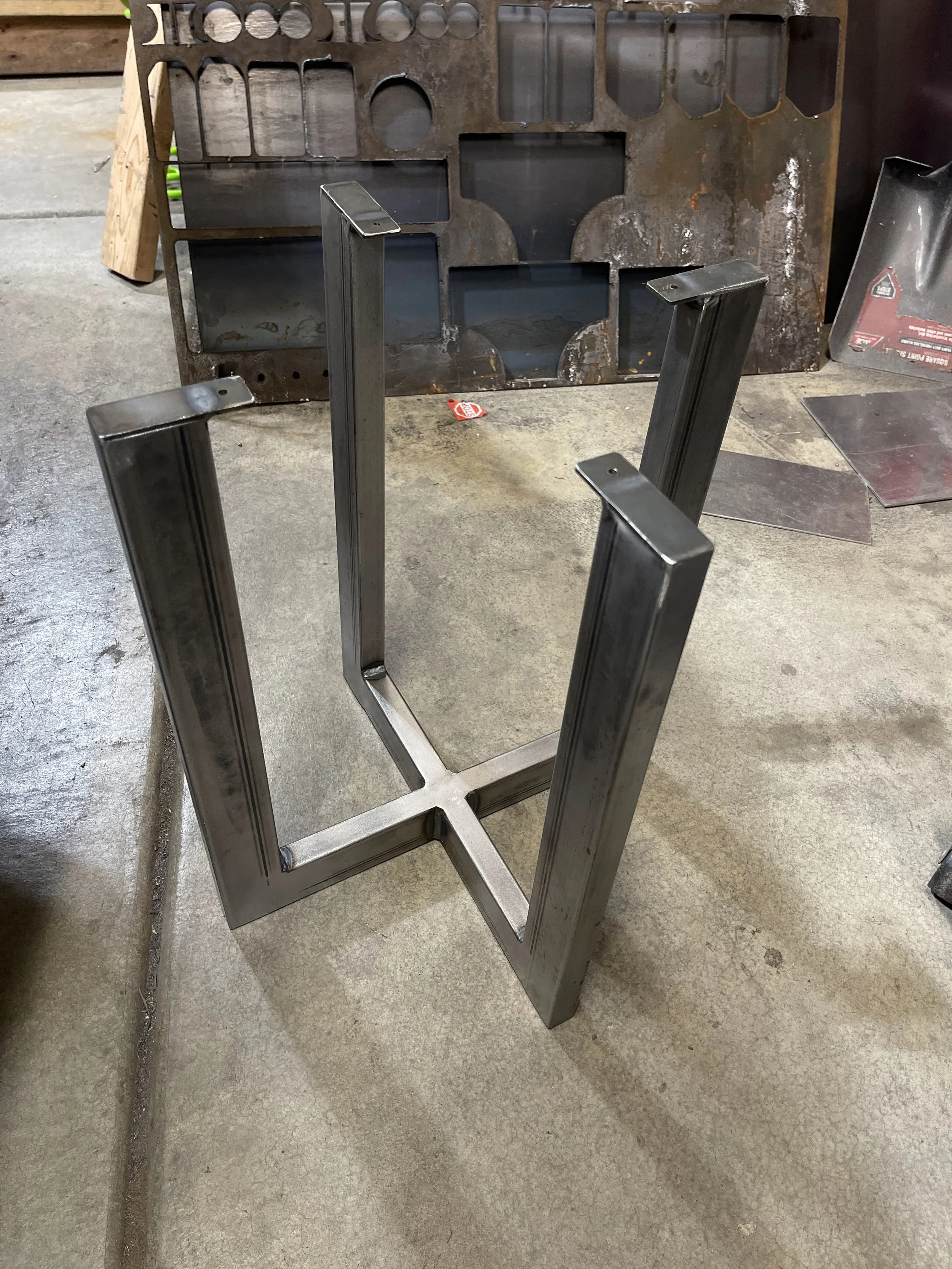 Legs for custom crossbeam tables