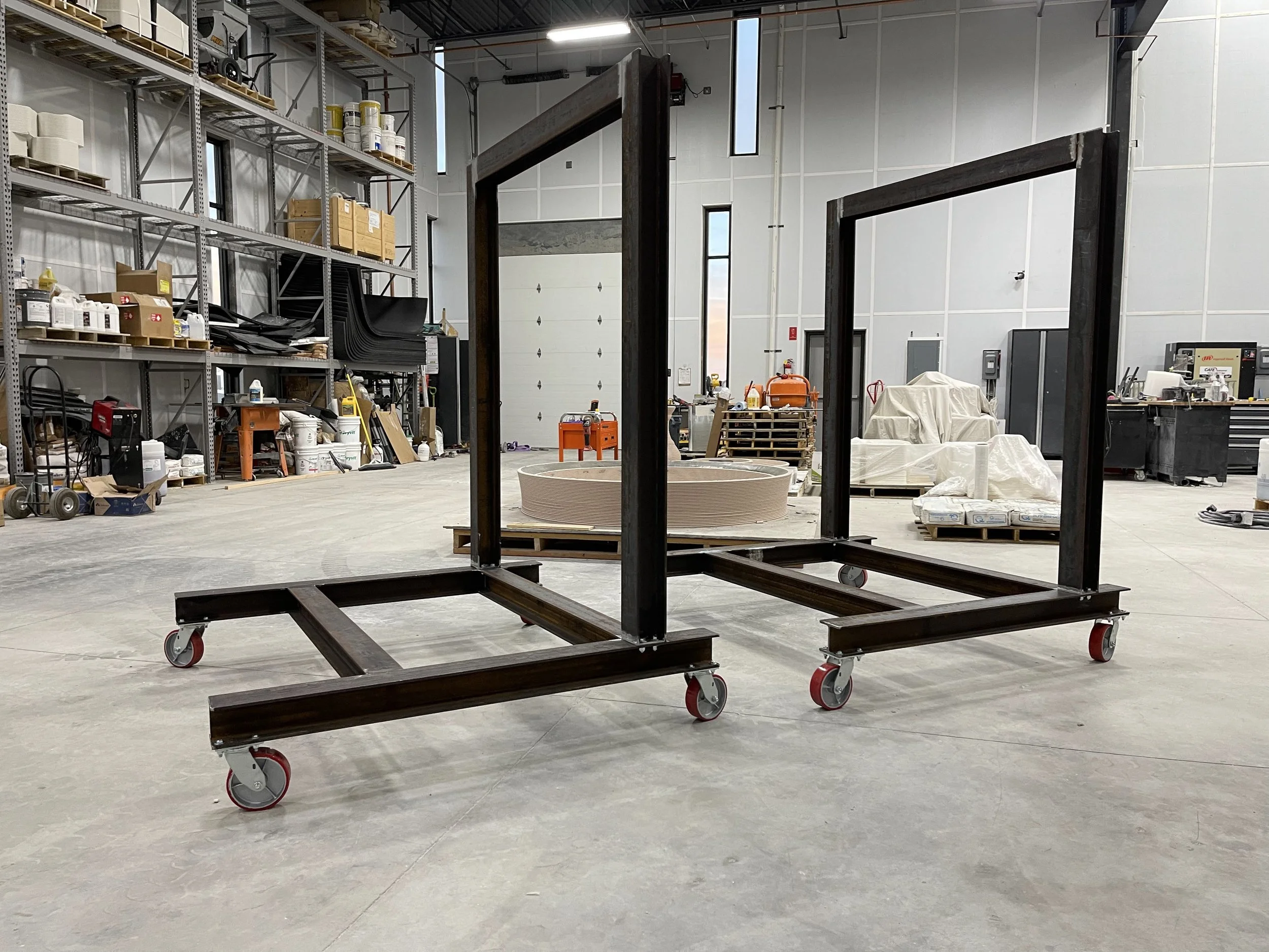 Custom Rolling Rockwall Display Frame