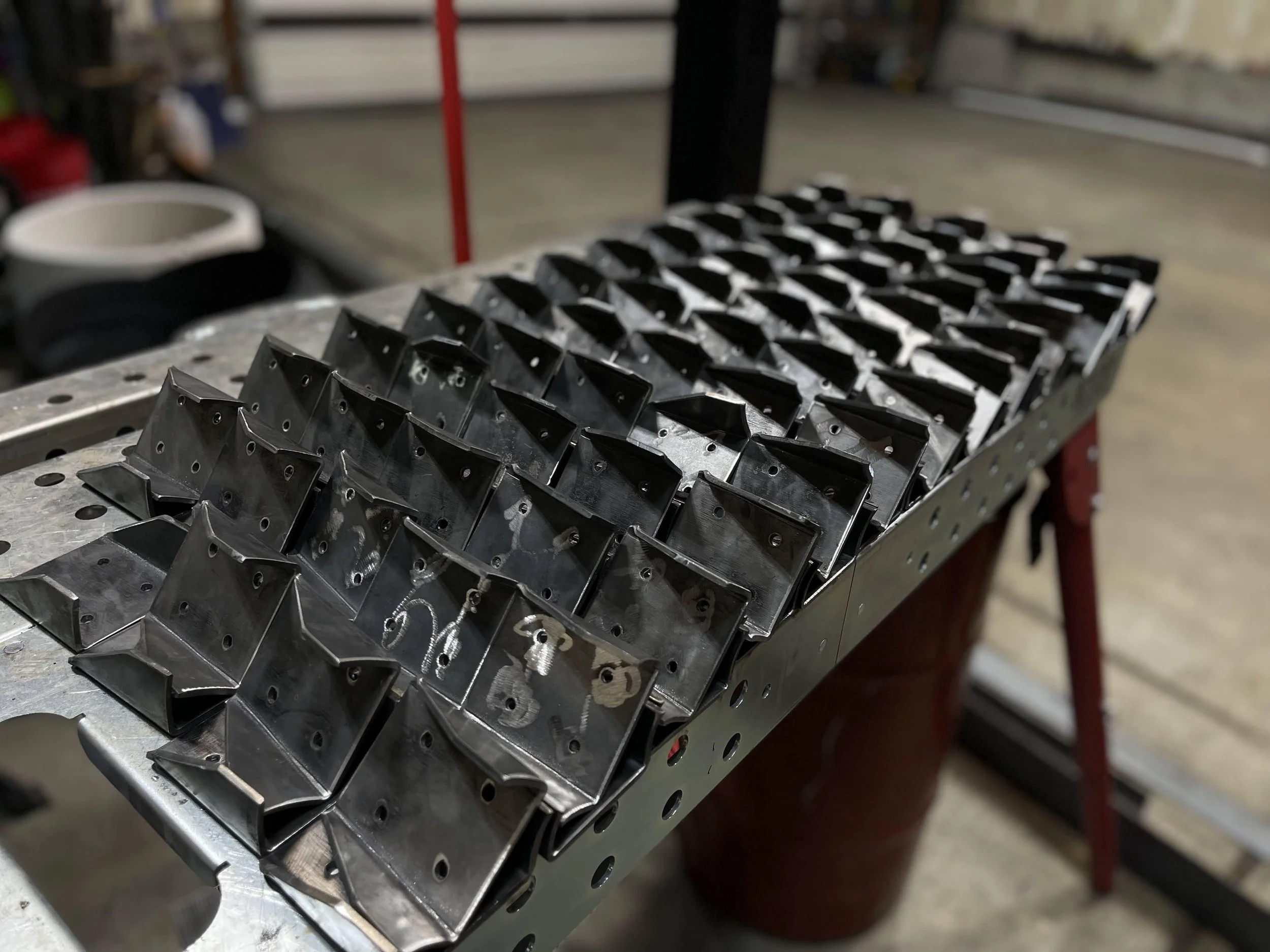 Brackets for custom pillar braces