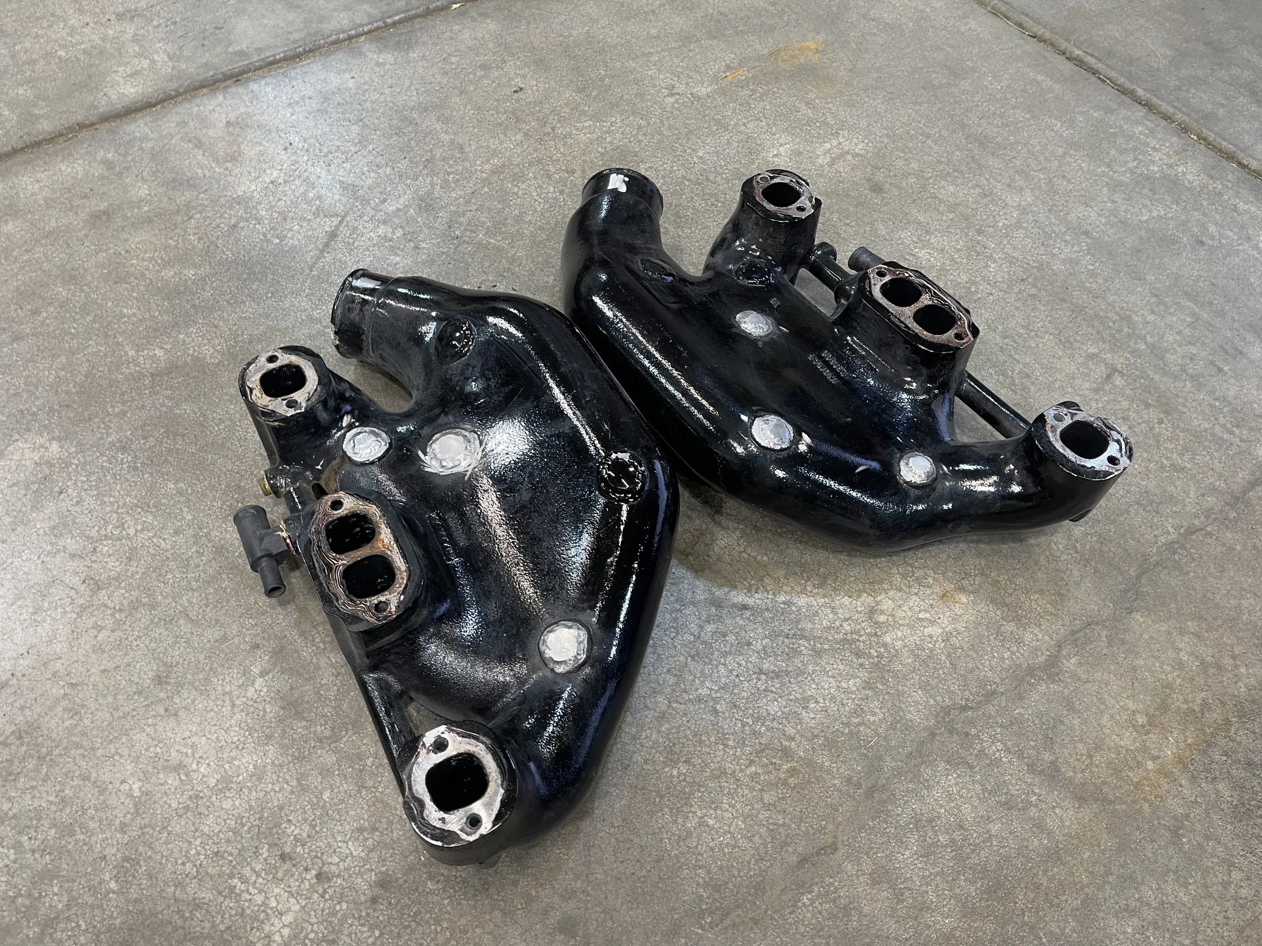 Repair for an aluminum boat manifold