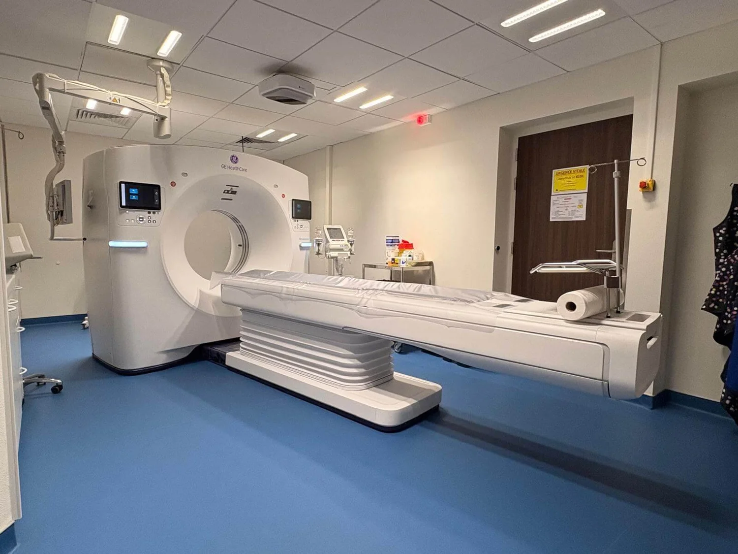 Salle de scanner Normedis à l'hôpital de Bayeux