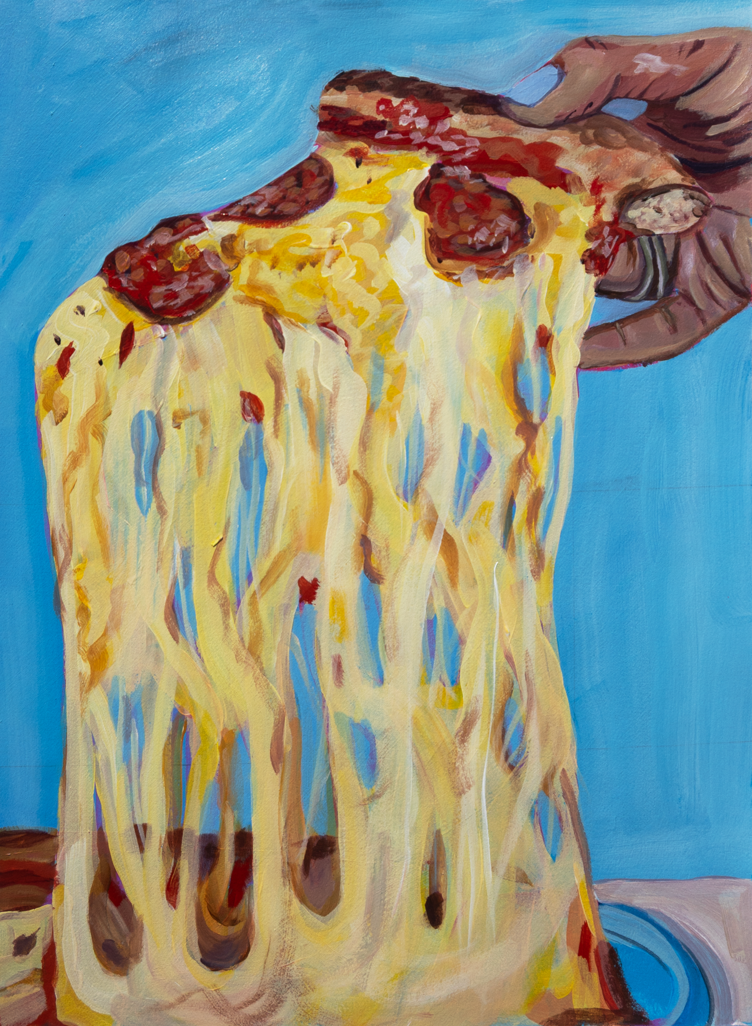 Haiku: A melty pizza \
is the most appetizing \
...but the hardest to eat.