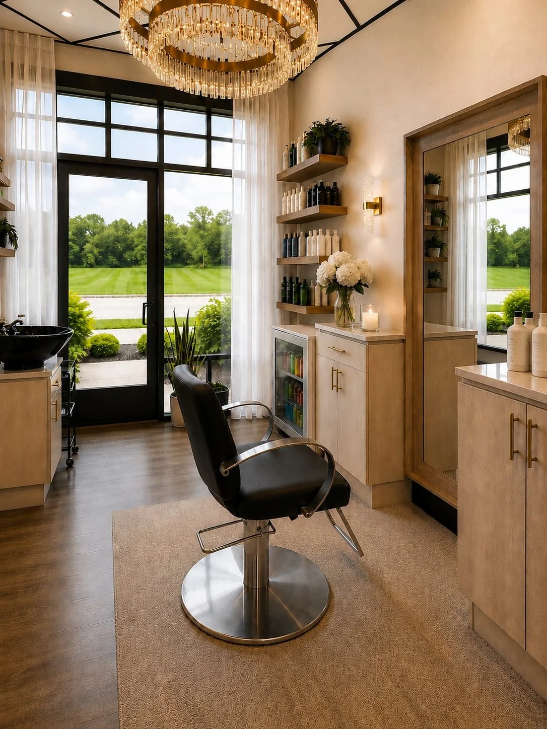 Private hair salon in Powell, Ohio with a bright, welcoming space for personalized hair appointments