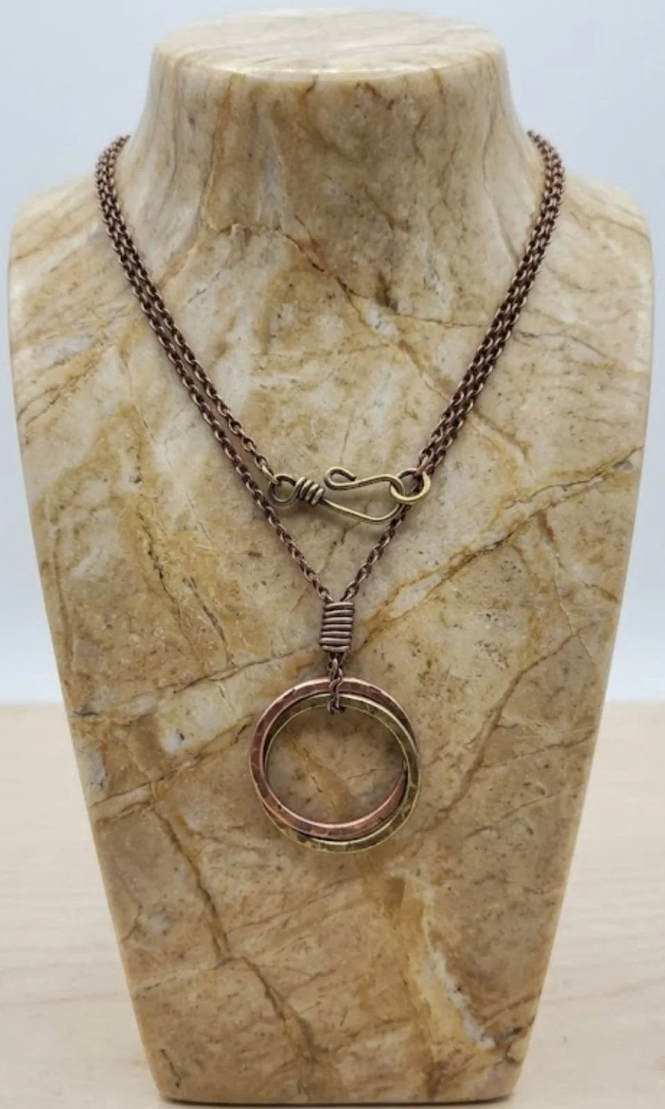 CStyle  Copper and Brass Necklace Medium Size