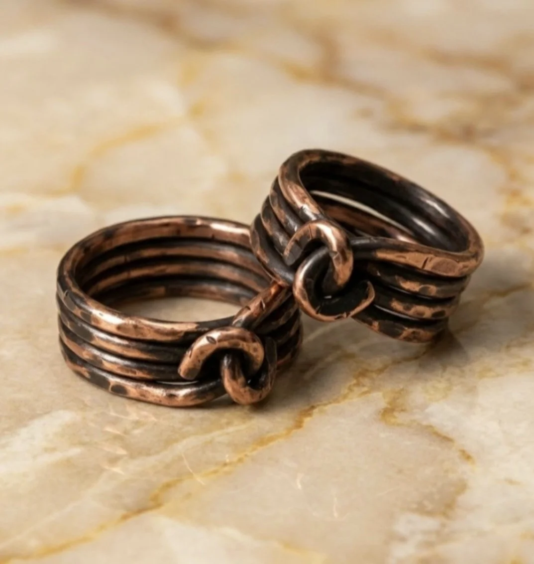 Twist Copper Ring