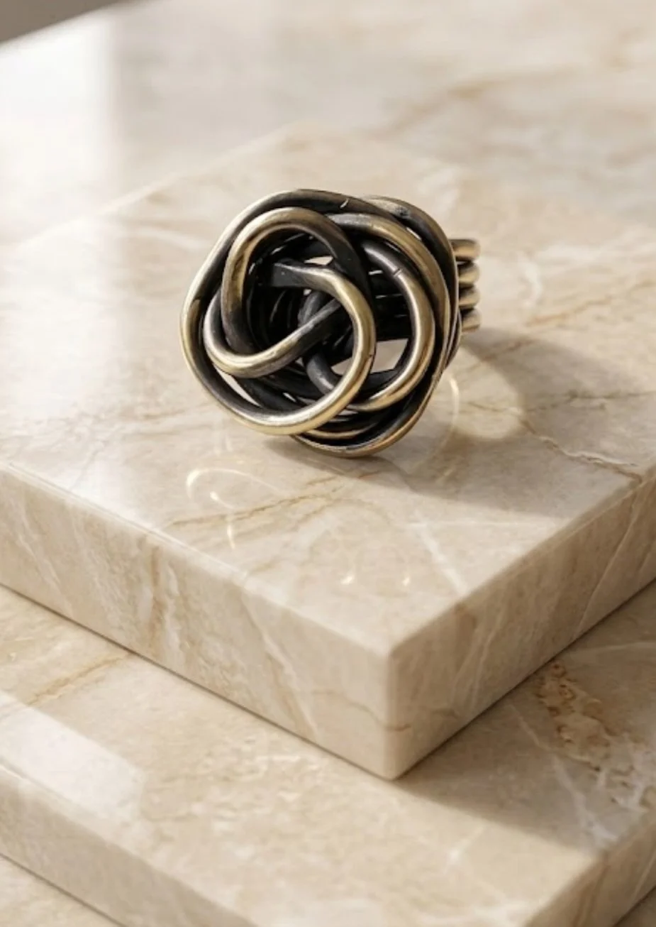 Knot Brass Ring