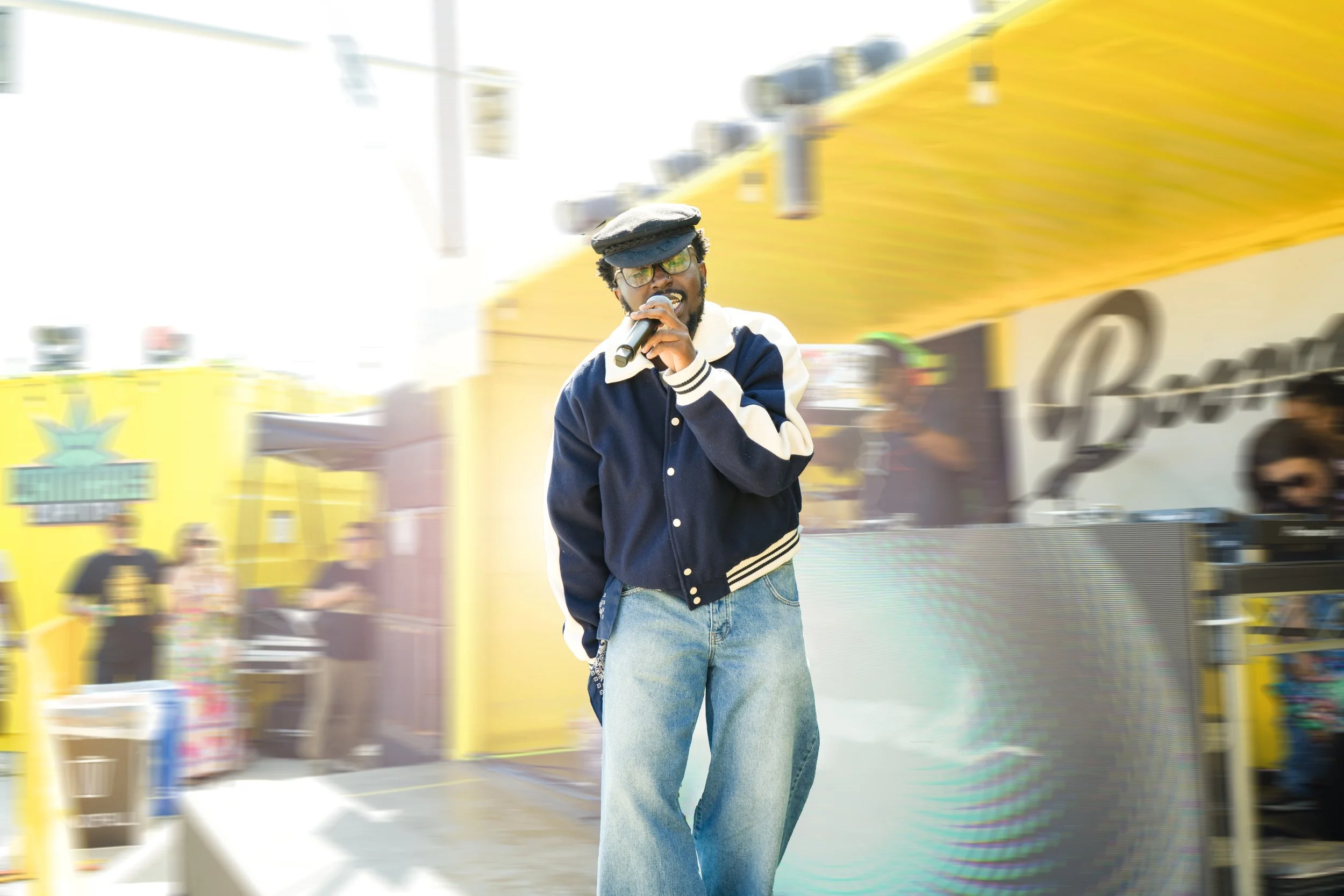 Justice the Artiste at the Boomyard stage for Cali Vibes 2025.