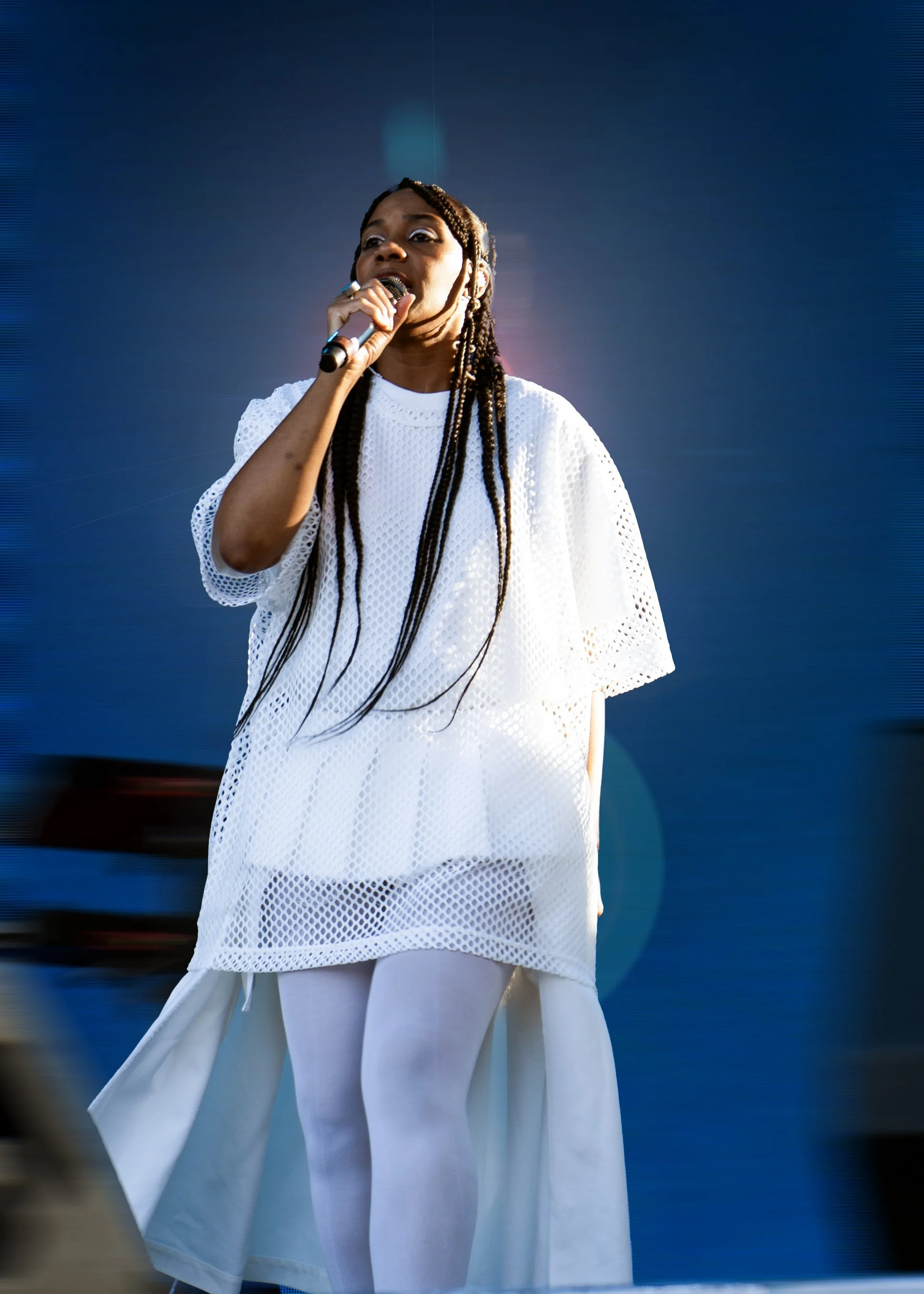 Santigold performing at Cali Vibes Festival 2025.