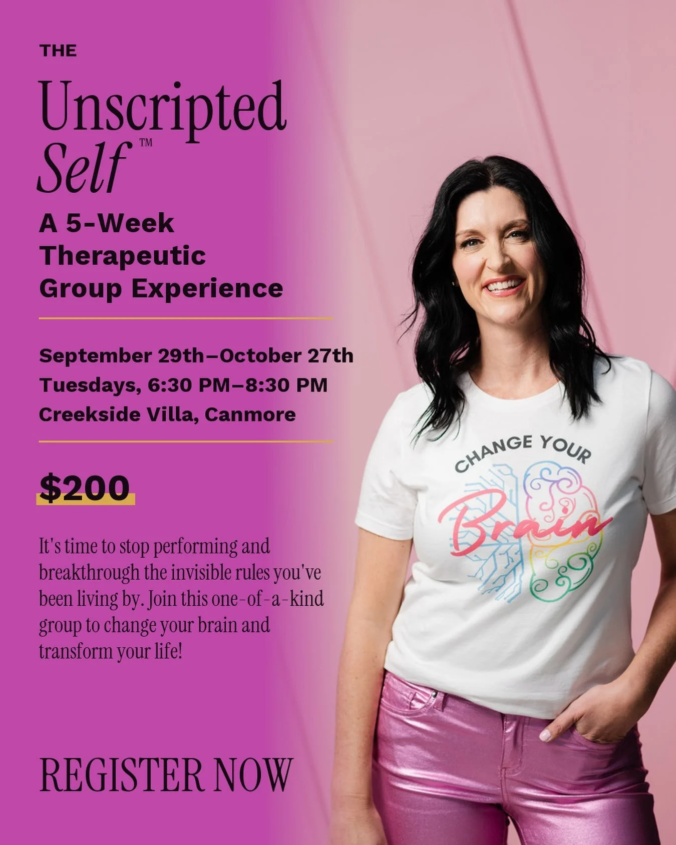 ✨ LAST CHANCE TO JOIN THE UNSCRIPTED SELF! ✨

Registration closes today for this 5-week therapeutic group experience at @creeksidevillacanmore 

If you&rsquo;ve been curious but kept thinking &ldquo;Maybe&hellip;&rdquo; this is your sign to stop th
