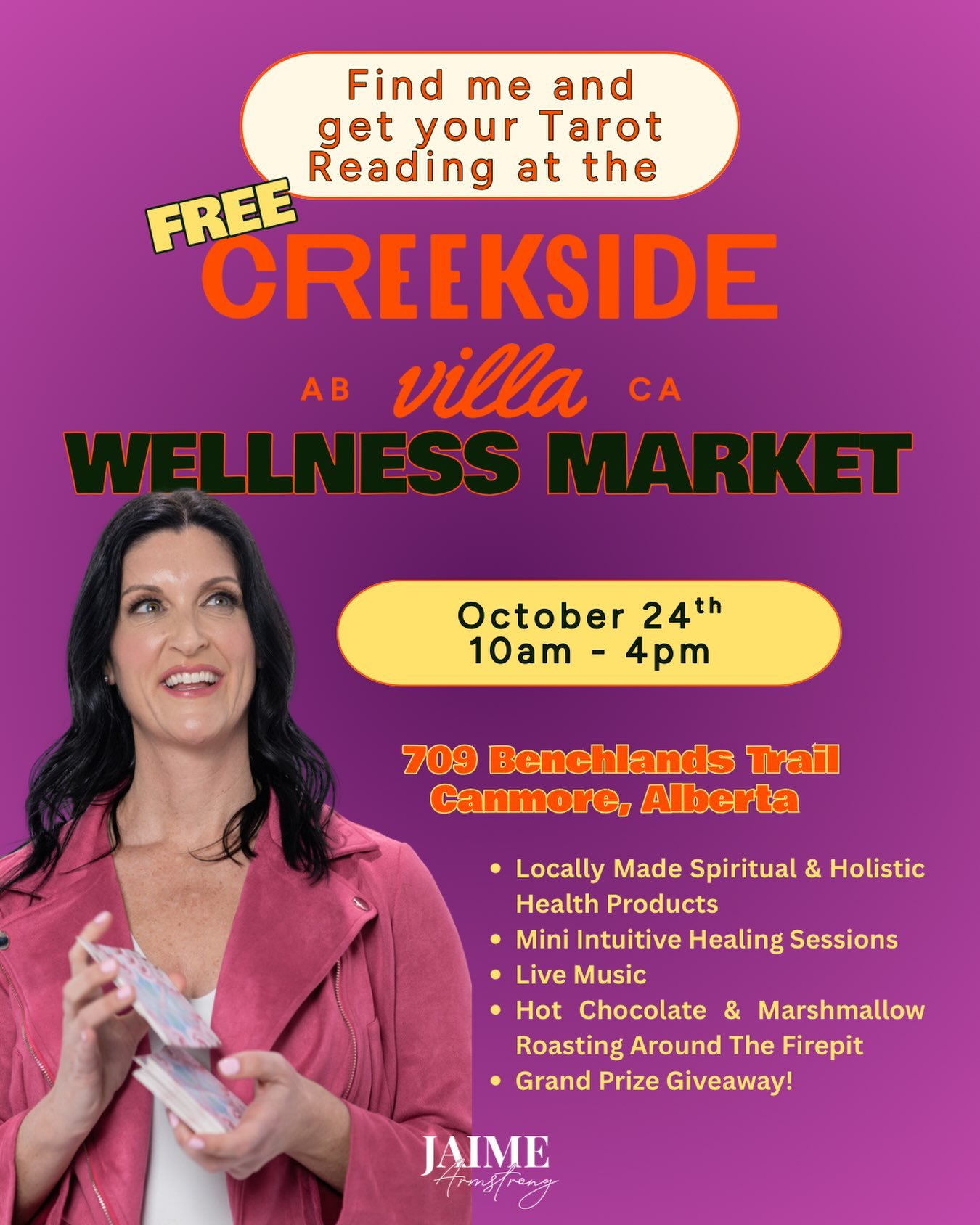 SAVE THE DATE! 

Two weeks from today on October 24th I&rsquo;ll be providing Tarot Readings at Creekside Villa&rsquo;s Open House &amp; Community Wellness Market!

This is a must attend event! 

Over the past two years, @creeksidevillacanmore 