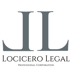A logo with a stylized blue and gray abstract letter 'L' and the word 'Locicero Legal' written below in black.