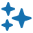 A set of blue puzzle pieces interconnected.