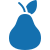 A small blue gift bag with handles