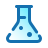 A laboratory flask with a blue liquid inside and bubbling over the top.
