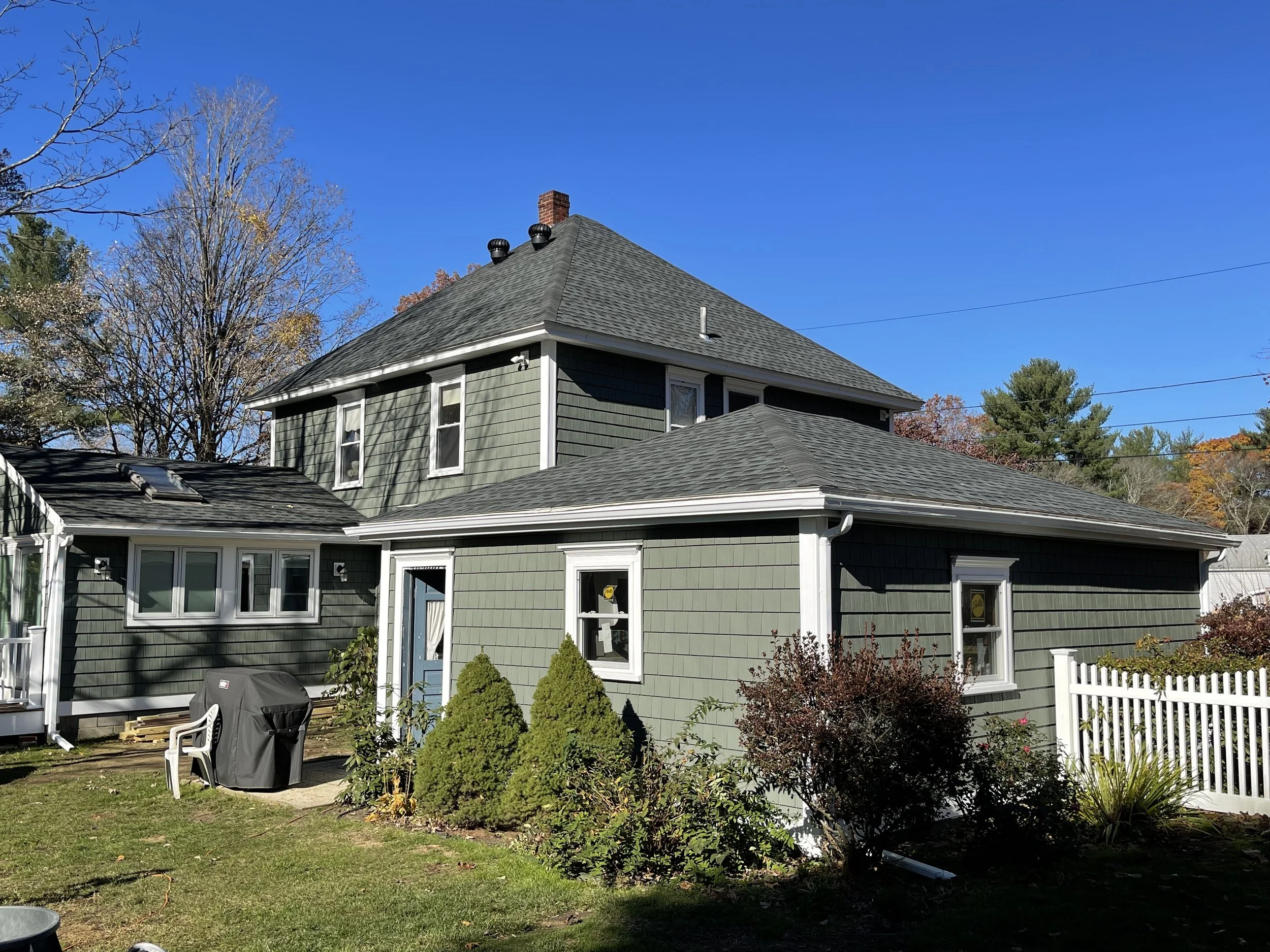An image of a complete exterior remodel of a home in Haverhill MA