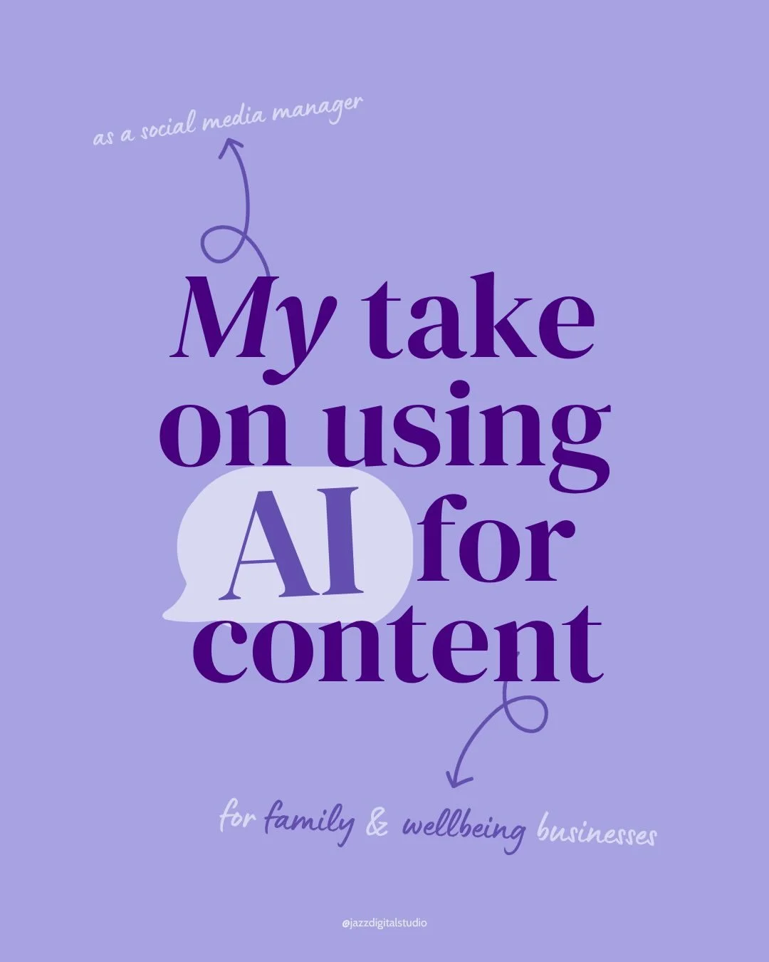 No judgement from me if you&rsquo;re using AI for your content! 

But I promise your own voice, your uniqueness &amp; your personality are not only what people want to see on their feed, but what they need to see. Why ⤵️

Read through this post cover