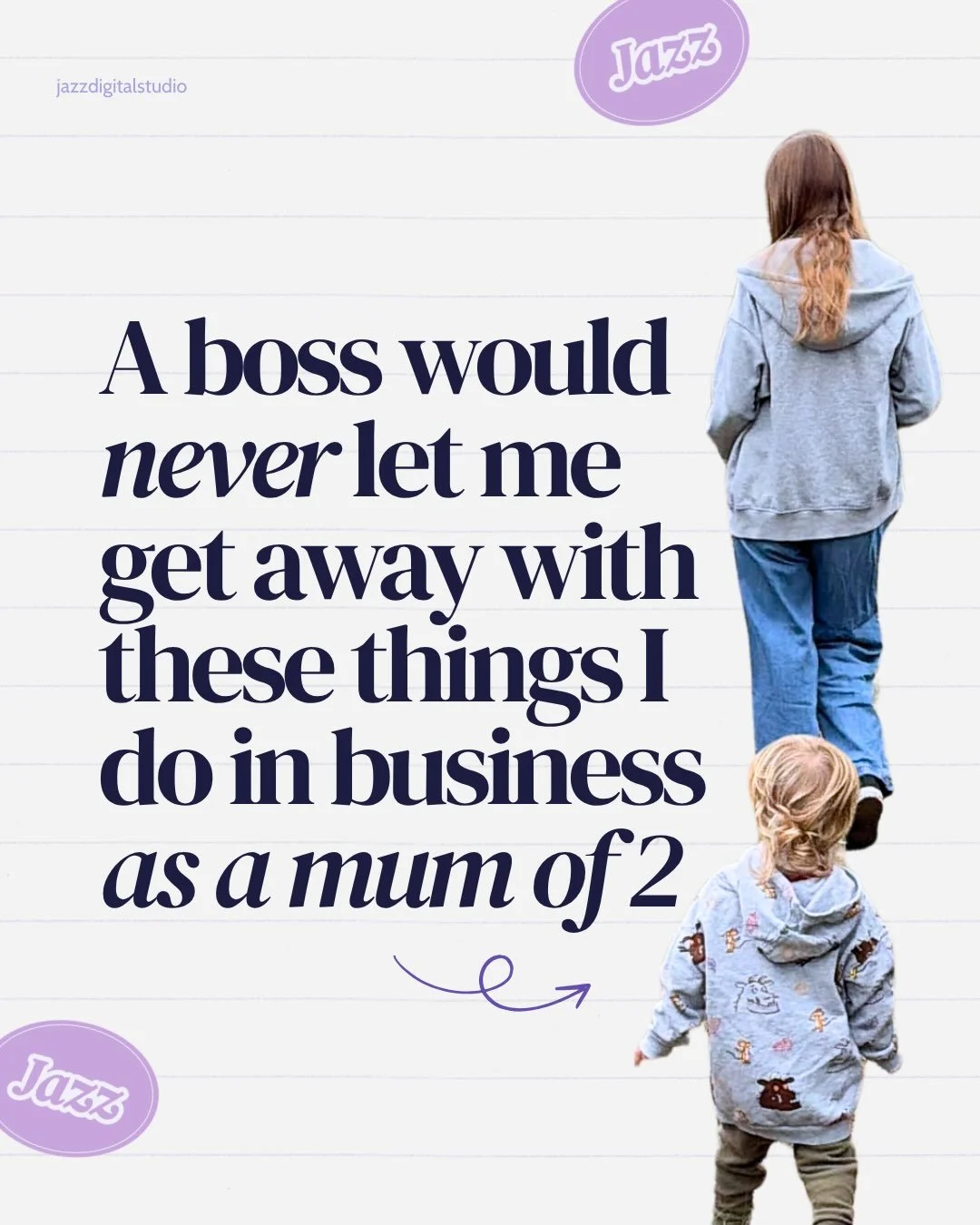 Some days I just have to finish the work day because it&rsquo;s nursery pick up time, my brain isn&rsquo;t functioning or&hellip; because why not?

No boss would let me get away with half the things I do to run my own business. Which makes me love it