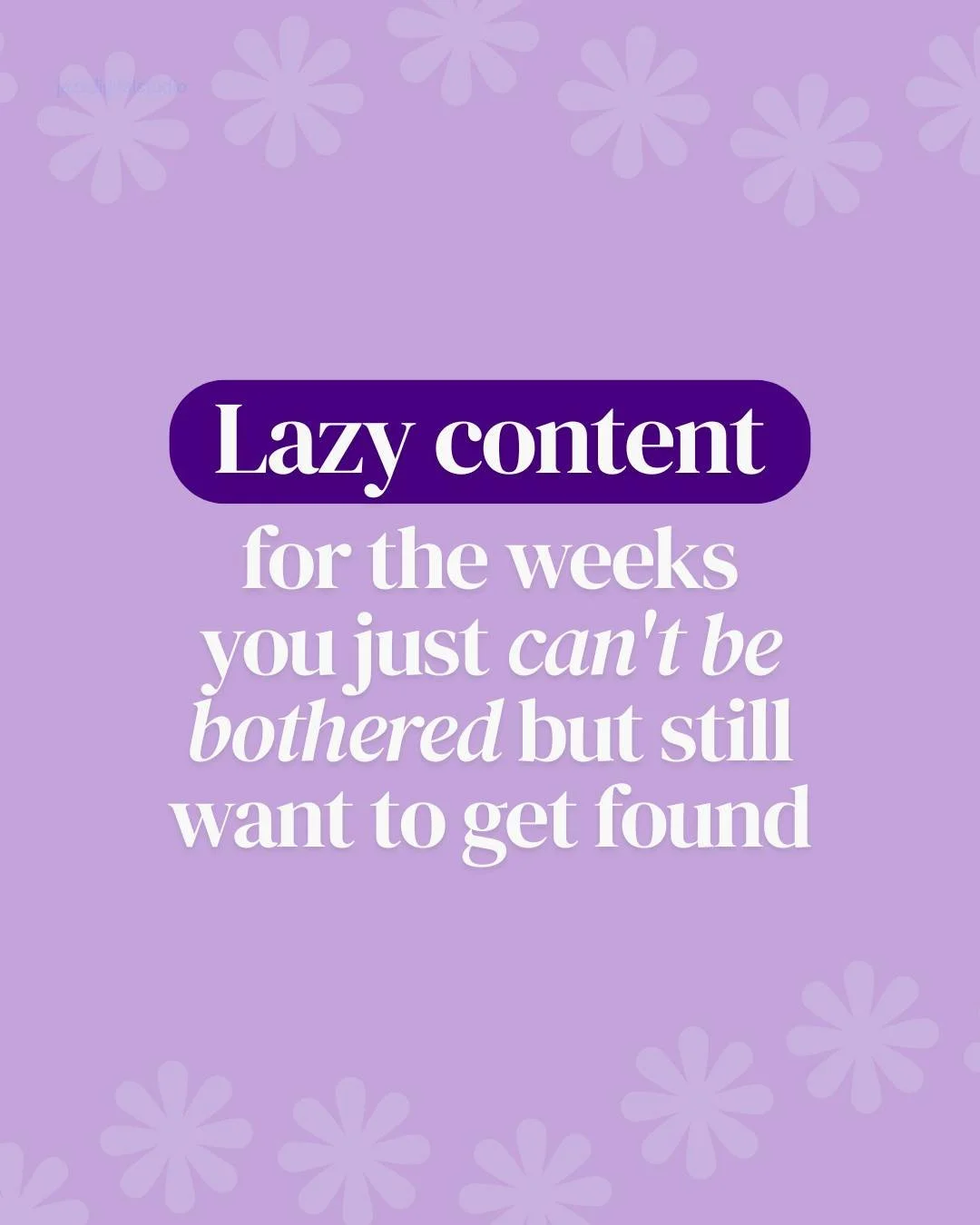 No content planned for next week? 

You don't need a brand new idea. Here's 3 easy posts you can quickly make this week 🫶🏼

Save this for the week you need it (we all have those weeks)

Want a content plan that fits your actual life? Power Hour and