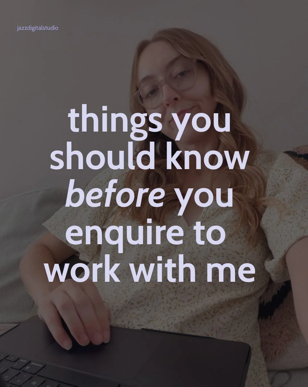 You should probably know these things before you enquire to work with me 🤭 

Are we a good fit? Let&rsquo;s get you creating content that stops the scroll and brings new people into your world (or I can make it for you) 🫶🏻

DM me for a chat about 