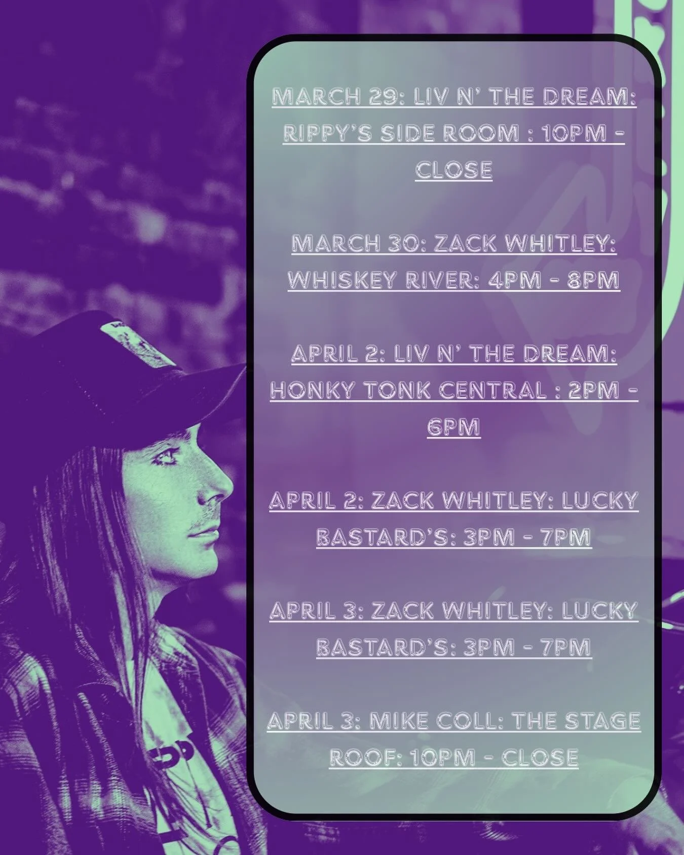 Playing some hot licks with these righteous dudes and dudettes this week!! Come on down and see me!!

#guitarist #bassist #vocalist #broadwaynashville