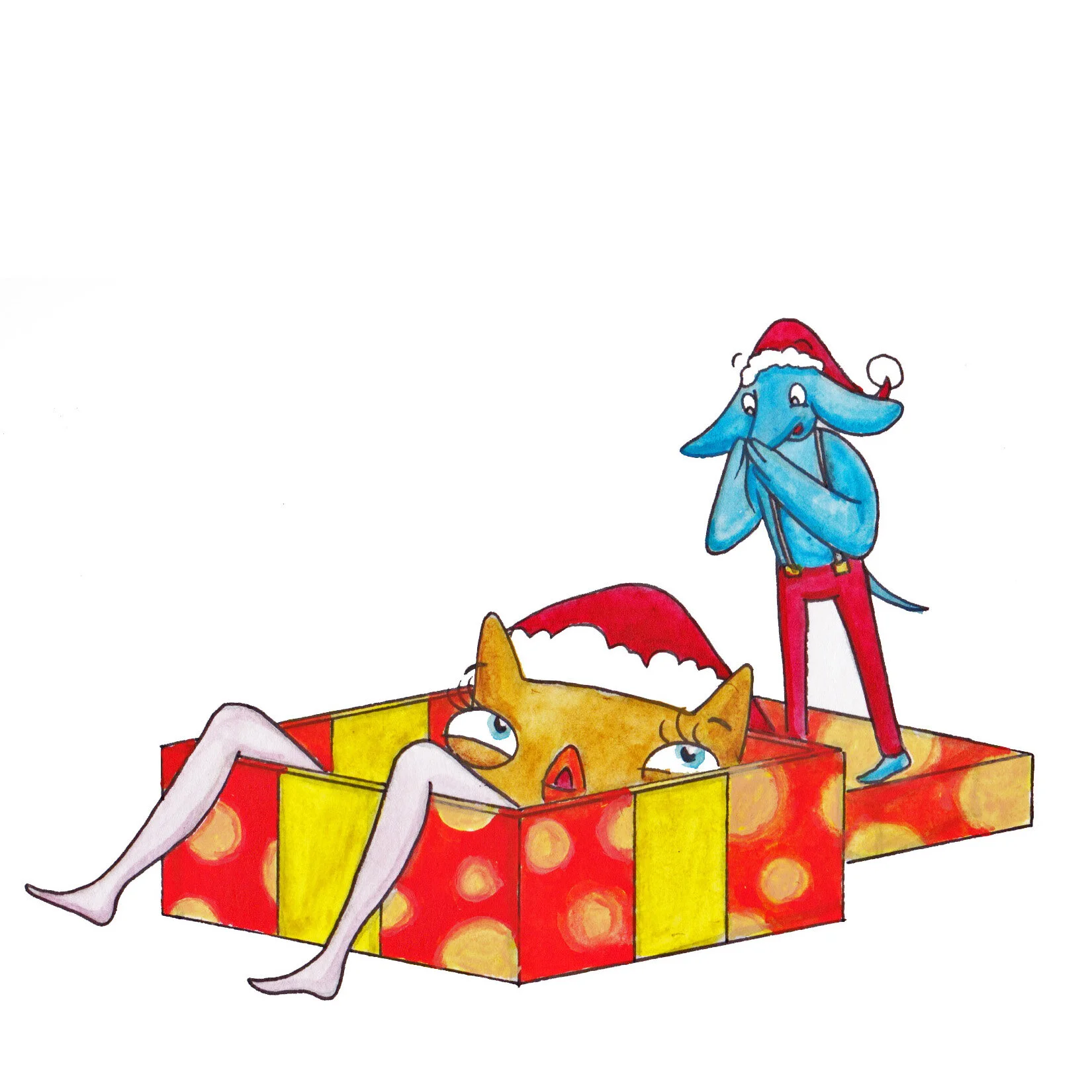  Watercolor, “12 Days of Christmas” 2020 