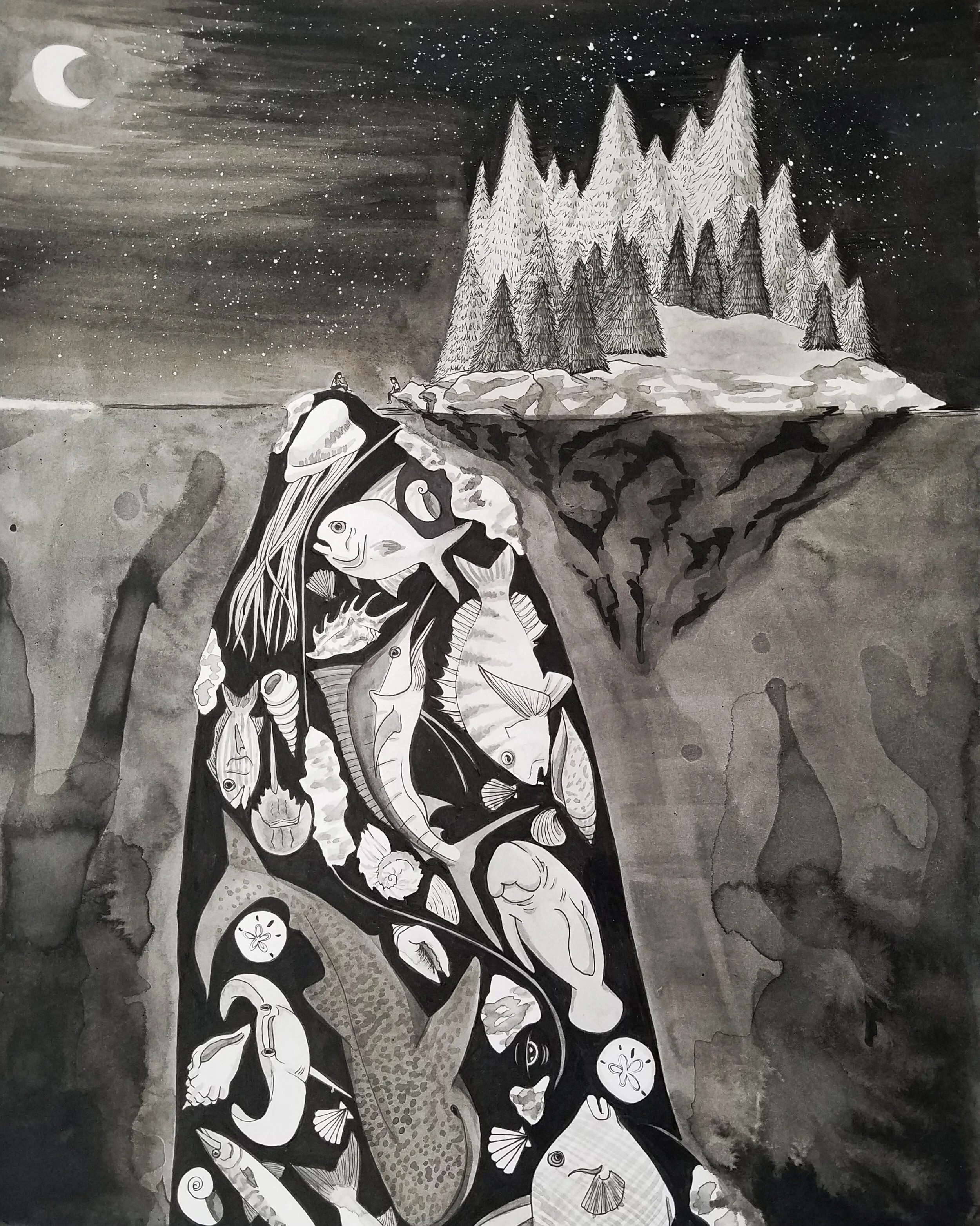  Ink, “Georgia’s Giant” series, 2018 