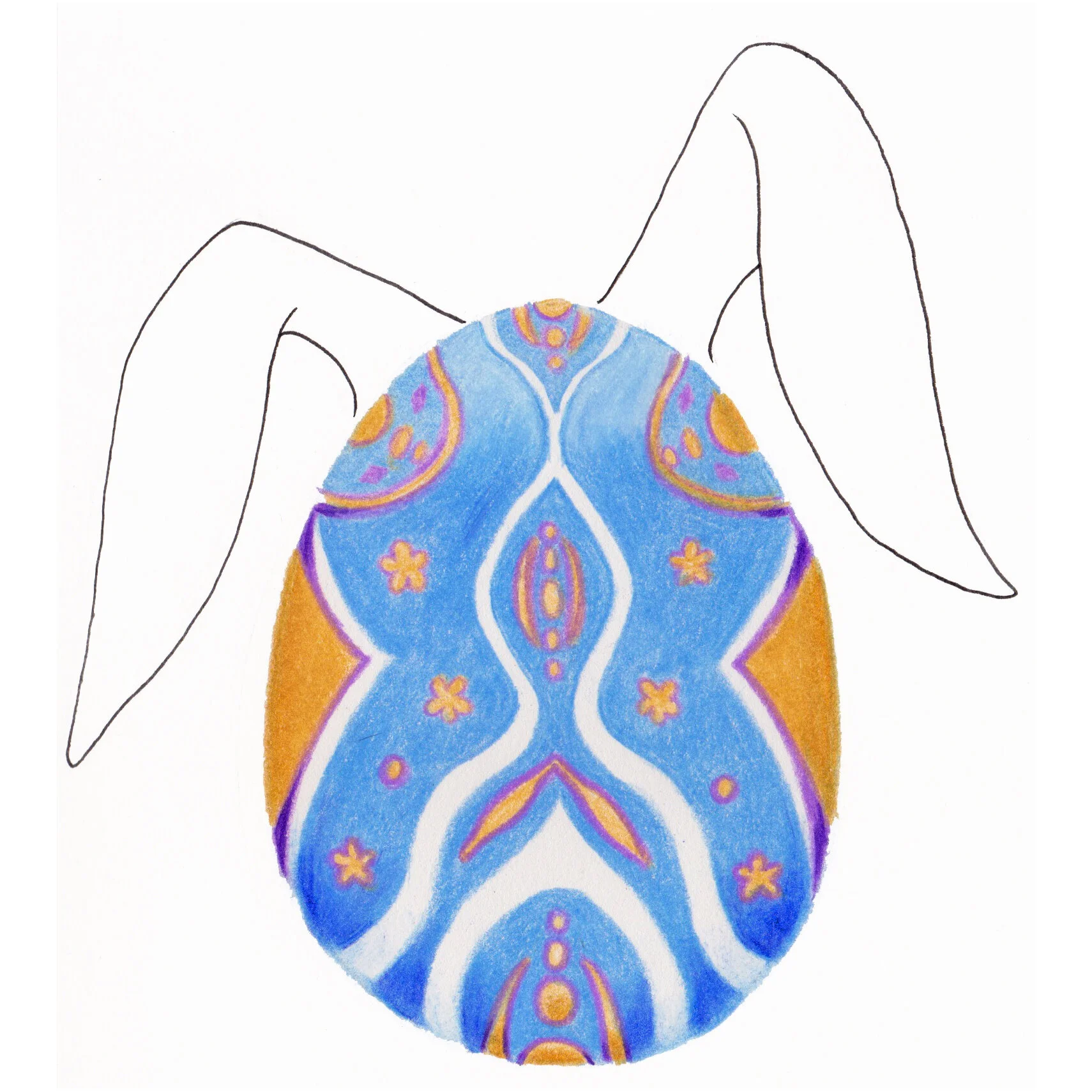  Colored pencil &amp; ink, 2020 