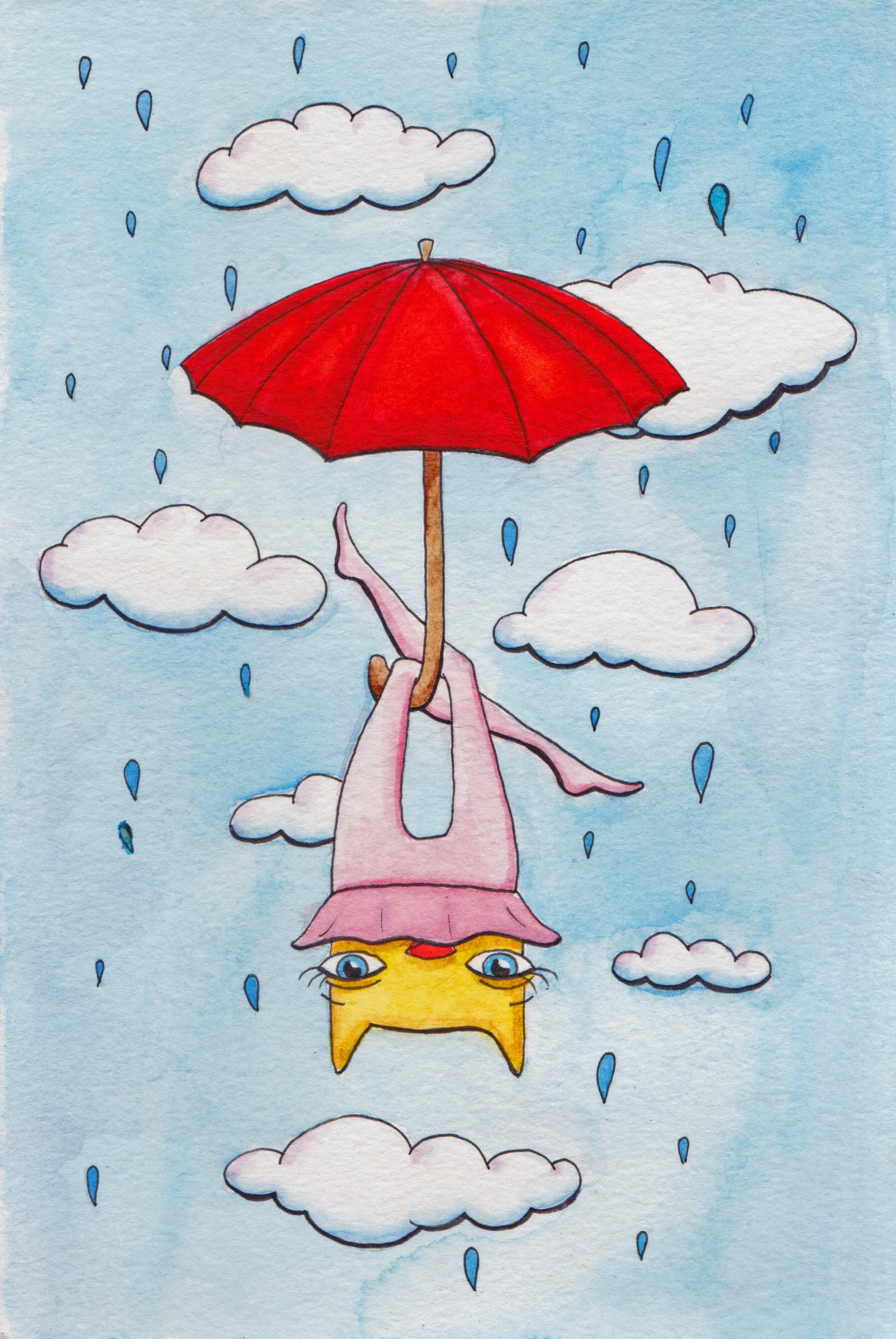  Owlette, watercolor &amp; ink, 2020 