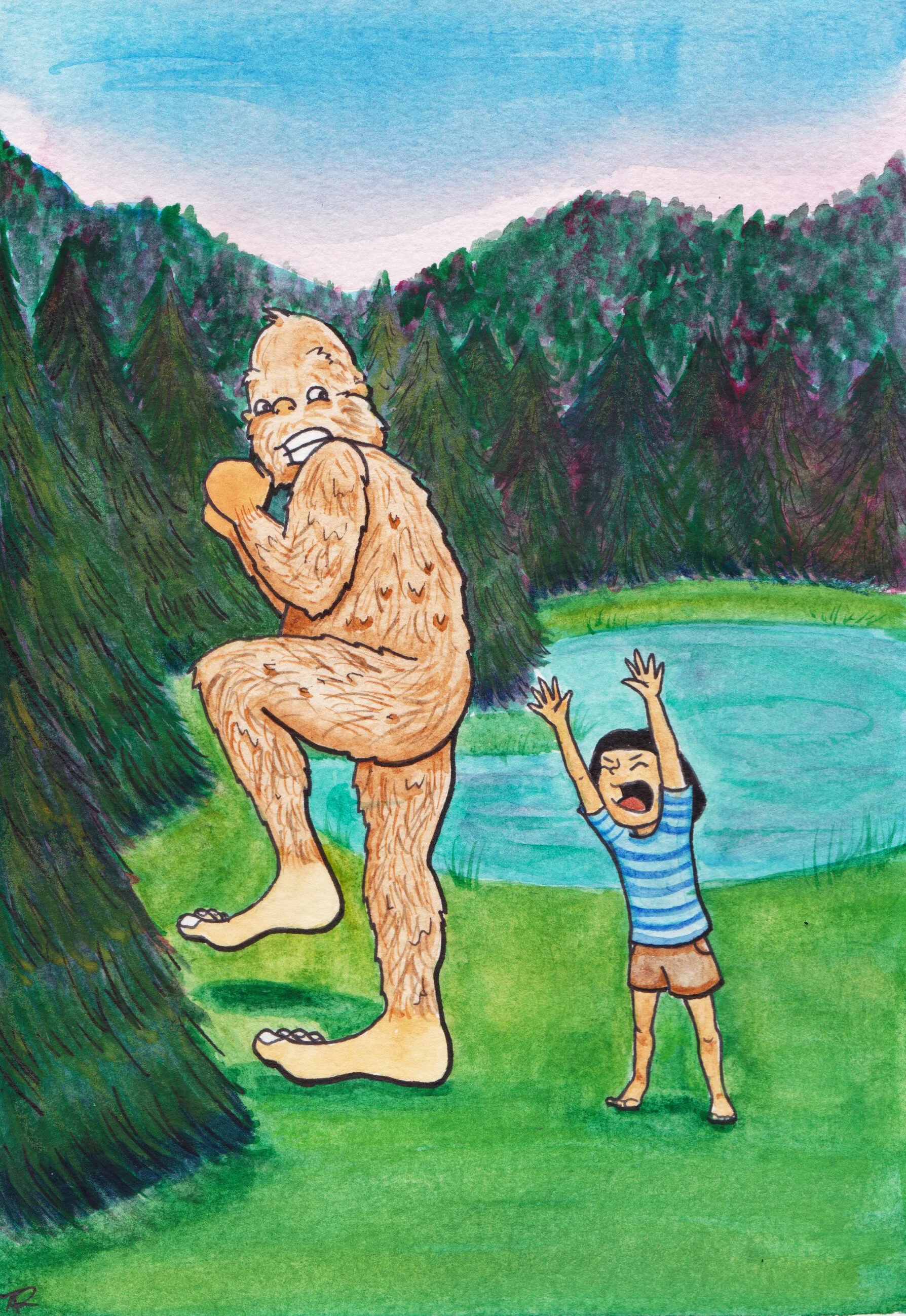 Aela and the Squatch