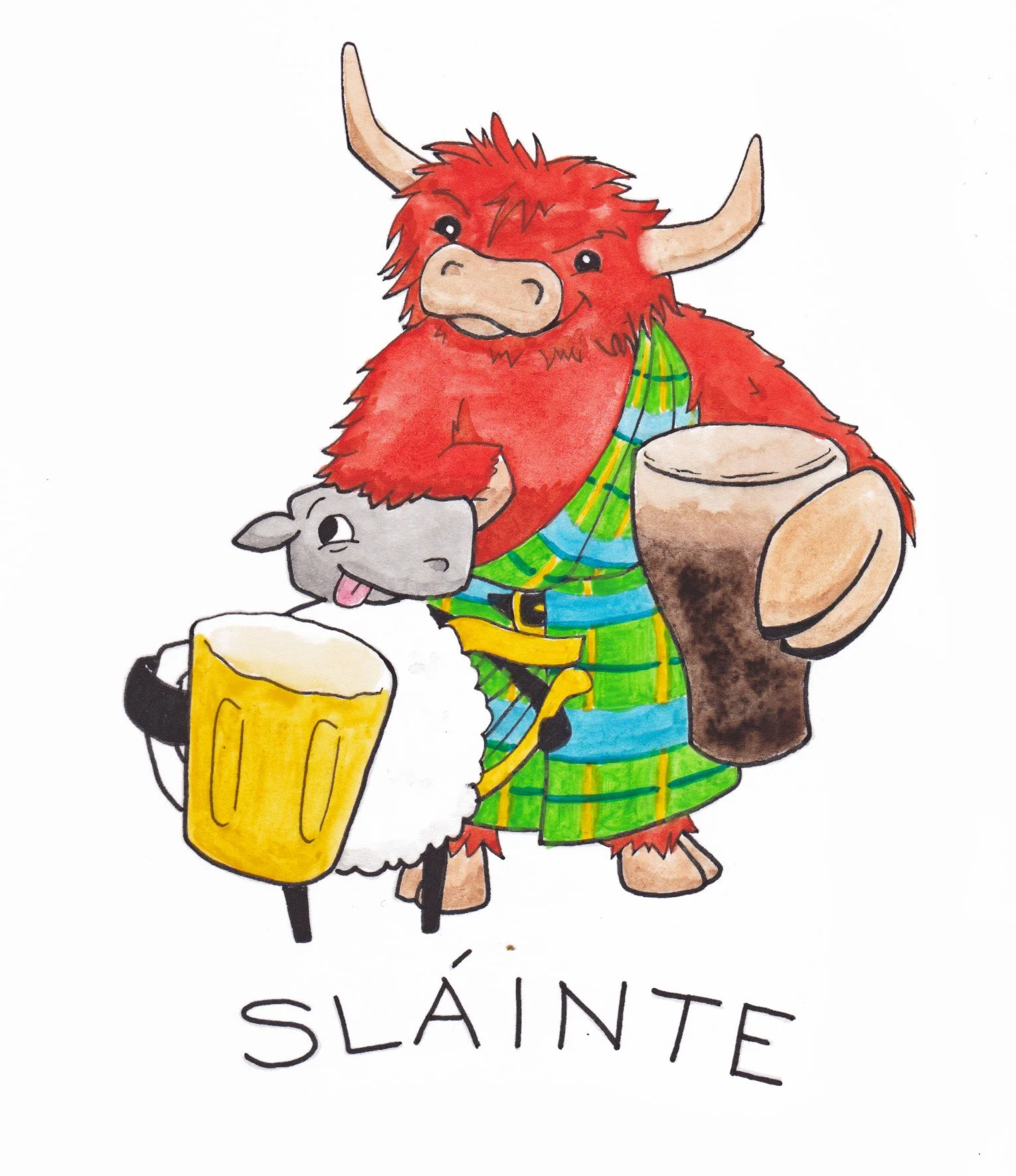  2022, ink &amp; watercolor 