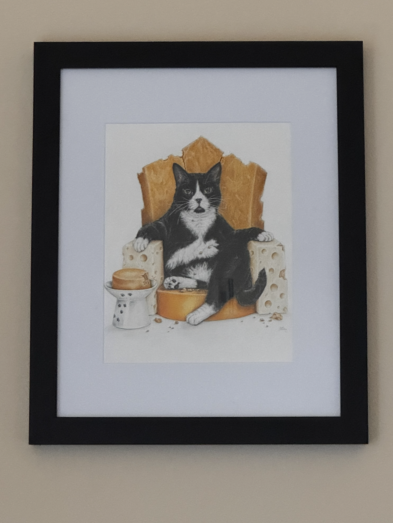 Cat drawing by Jodi Heiting Huemane Art