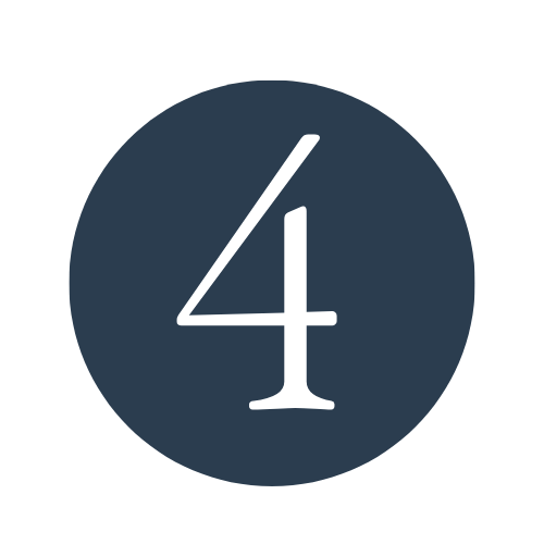 Number 4 inside a dark circle indicating a traffic or metro sign.