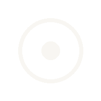 Fast forward nutrition - white background with a white circle and smaller filled circle inside, resembling a target or a speaker icon.