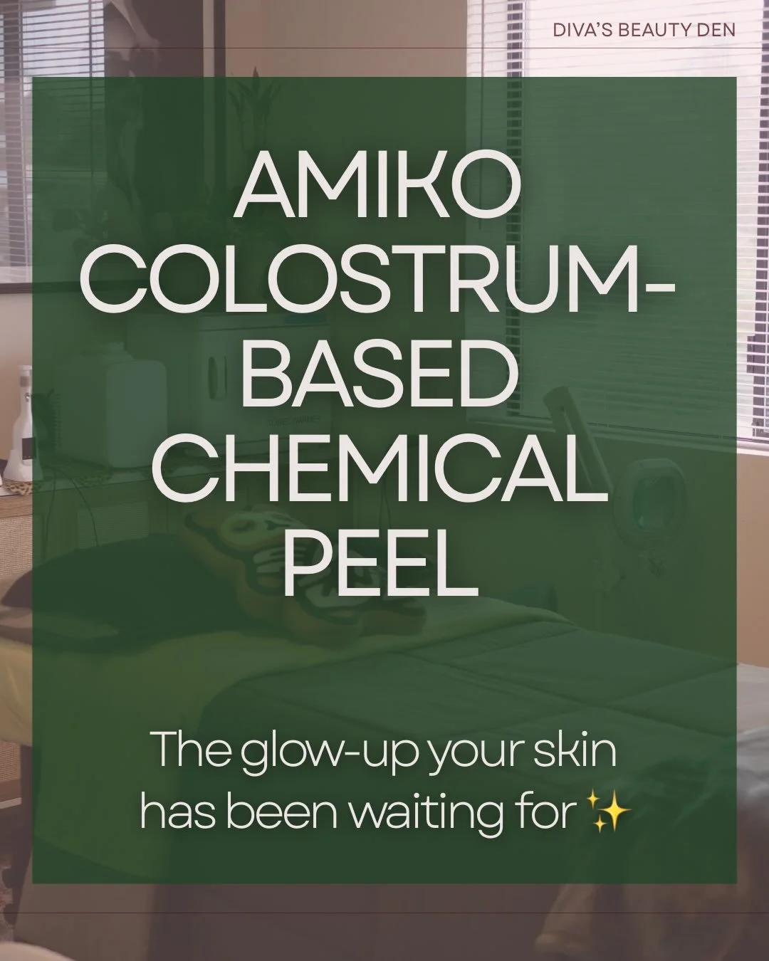 My skin goals are never one-size-fits-all&hellip; and that&rsquo;s exactly why I love the AMIKO Colostrum-Based Chemical Peel ✨

This treatment is one of my favorite ways to help refresh dull skin, improve texture, support hydration, and bring back t
