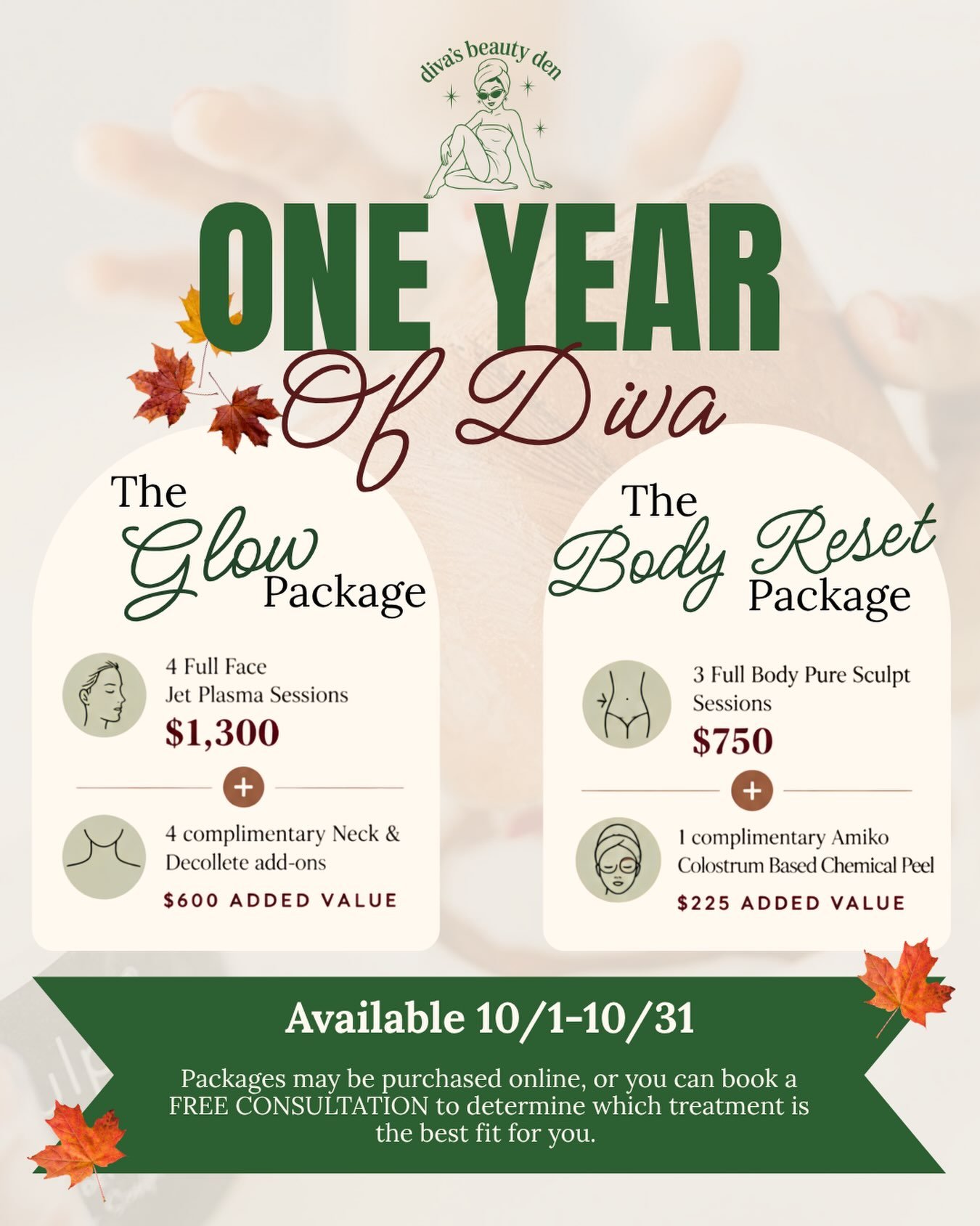 ONE YEAR OF DIVA! 🥂✨

I can&rsquo;t believe Diva&rsquo;s Beauty Den is celebrating ONE YEAR! 💚 This first year has been filled with so much growth, learning, beautiful transformations, and most importantly, amazing clients who have trusted me with 
