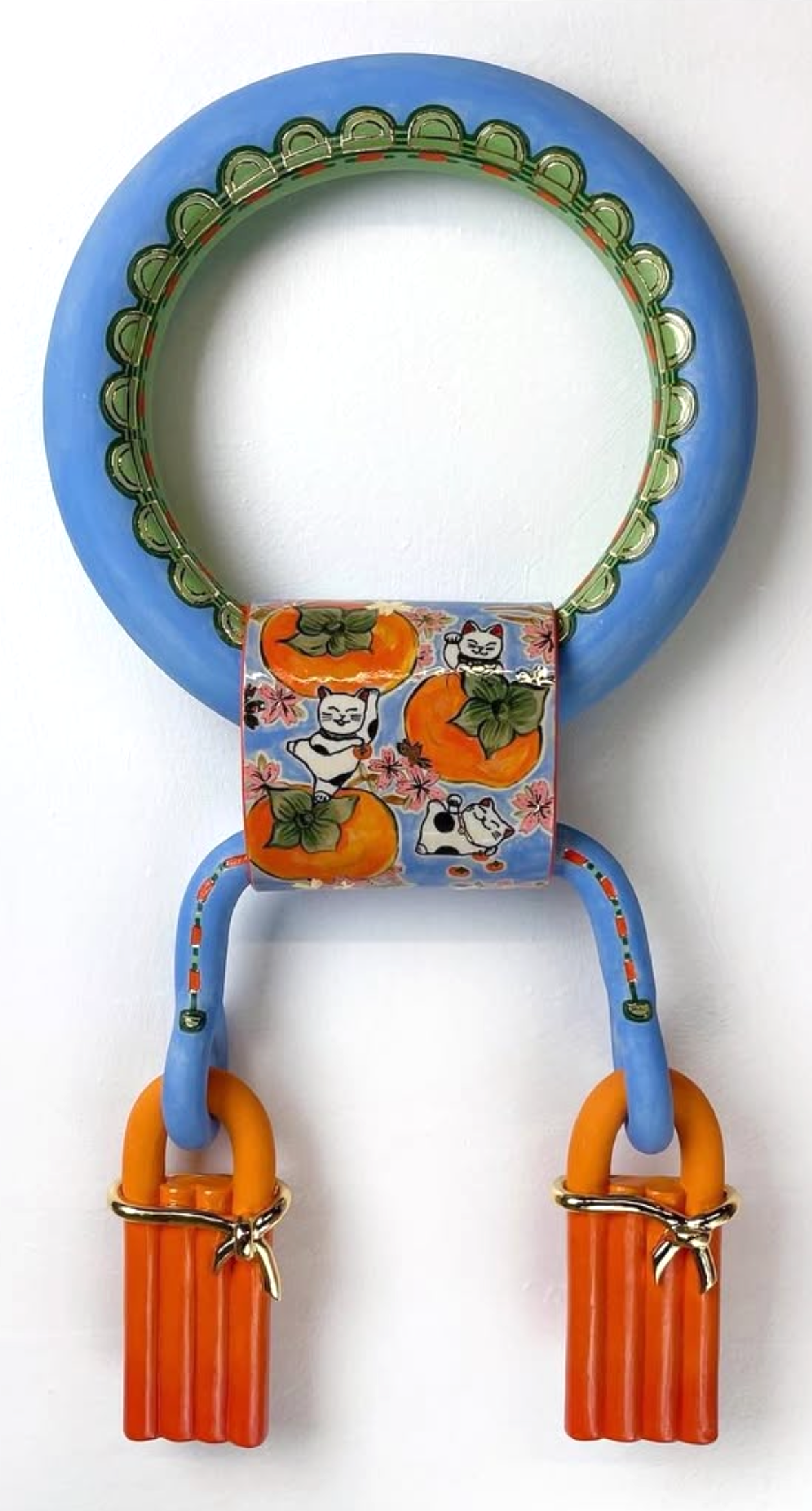 17" x 9" x 2.5
ceramic, underglaze, glaze, luster