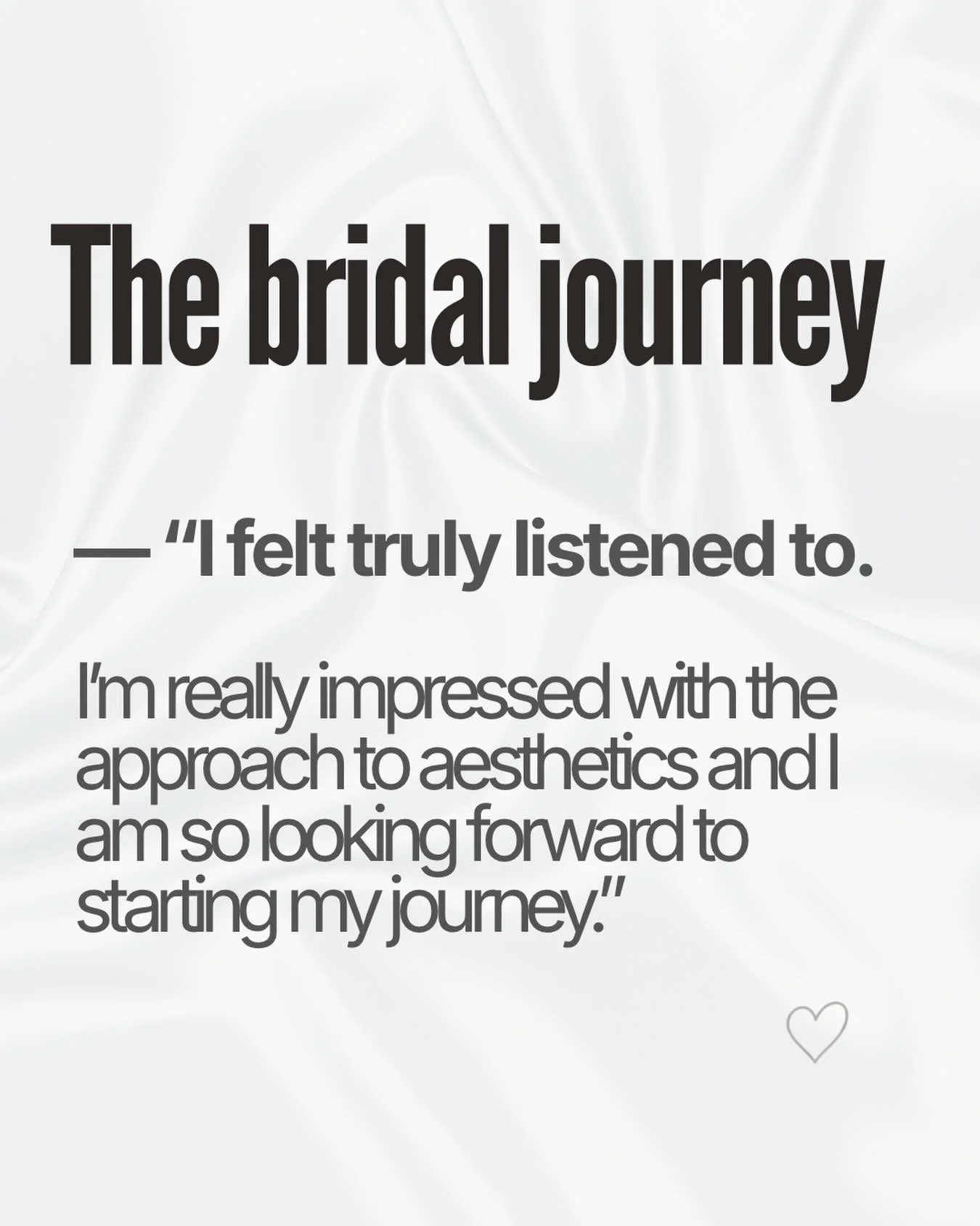 The bridal journey begins long before the dress. 🕊️
It starts with the decision to invest in yourself. For many of my brides, the most important step is finding a practitioner who truly understands their vision.

My philosophy is simple: Clinical pr