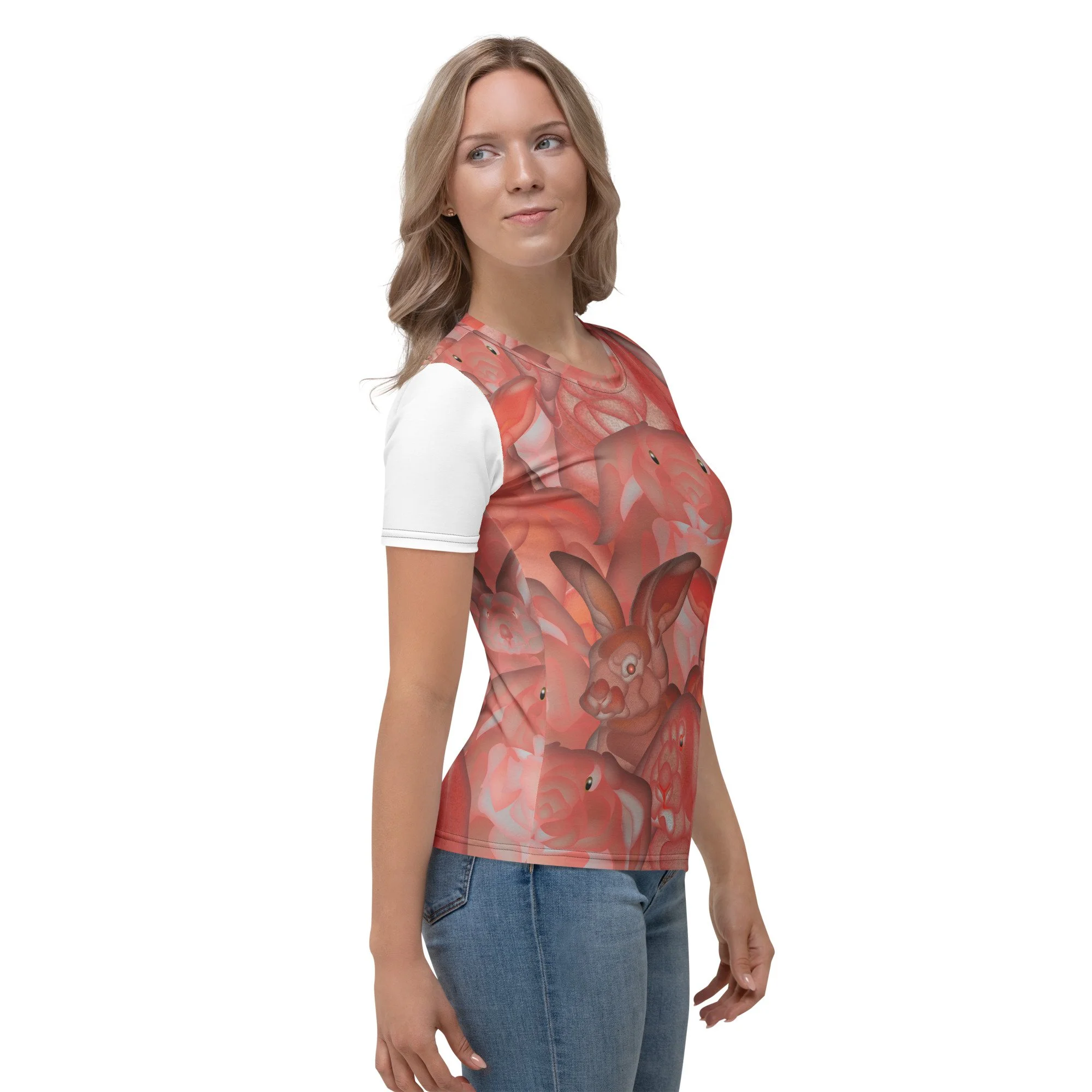 Pink Fuzzy Bunnies Women's T-shirt