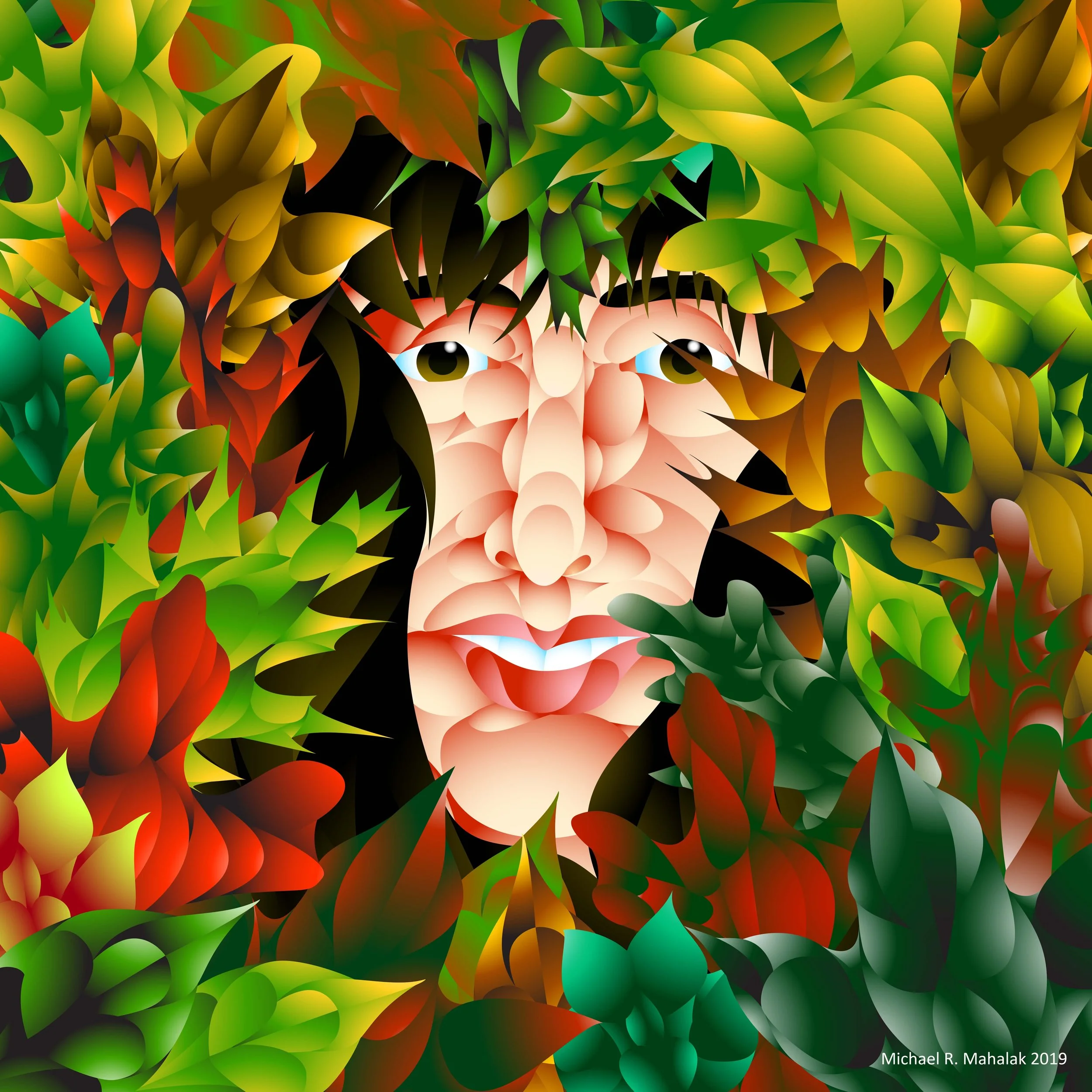 "The Hidden Sandi", Digital,10" x 10", 2019