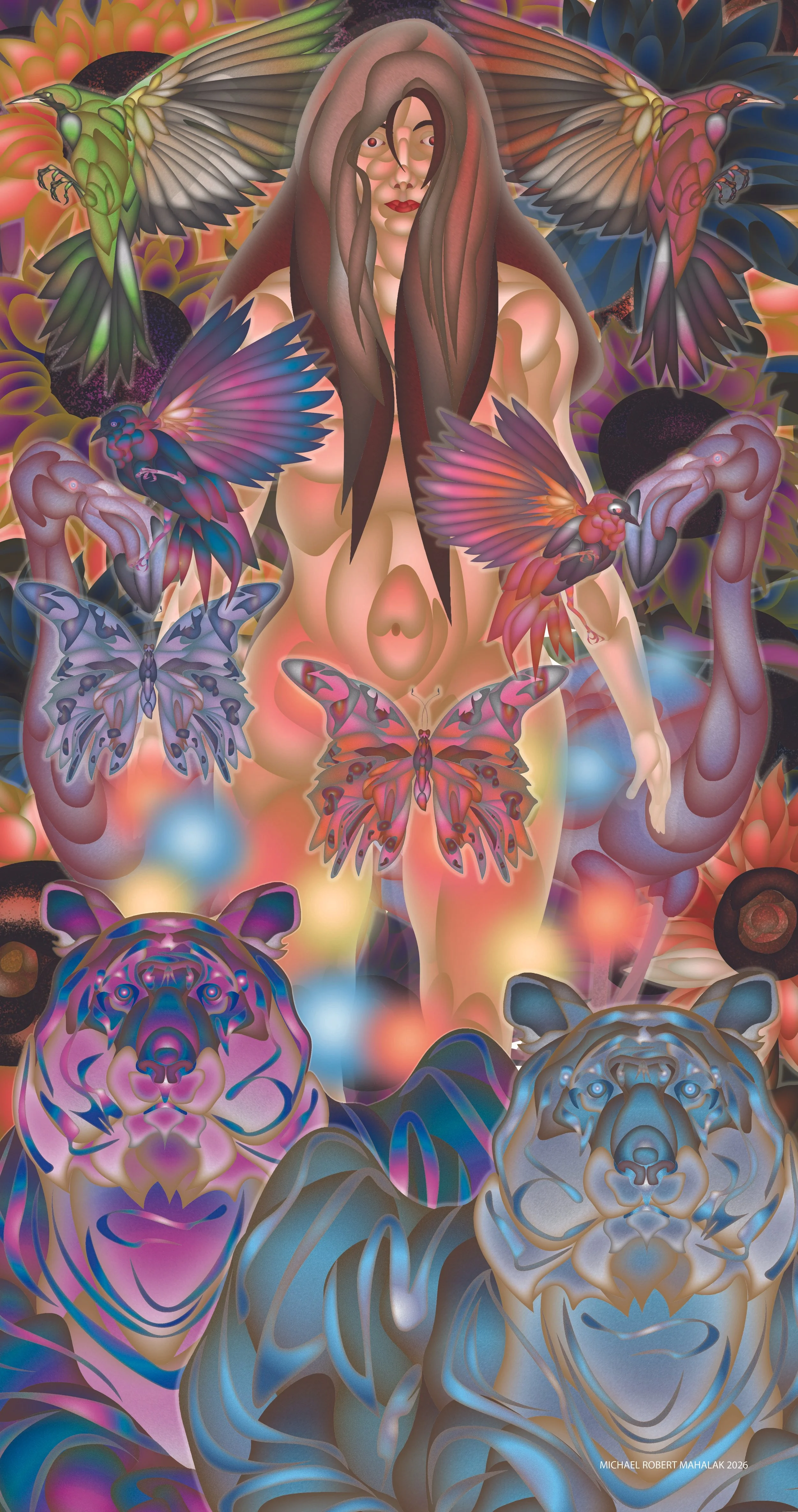 "Woman, the Greatest Creation", Digital, 19" X 36", 2026