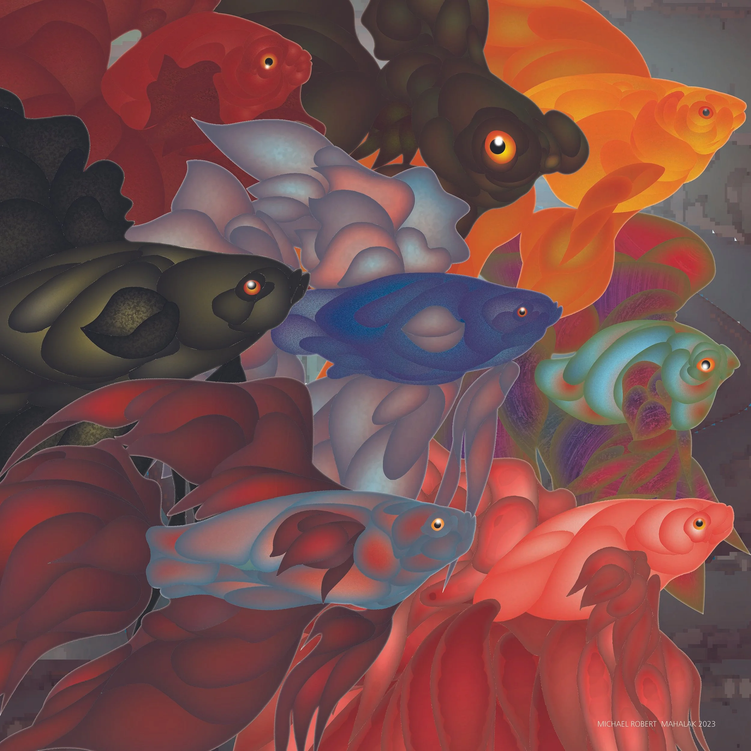 "Little Wonders", Digital, 12" x 12", 2023