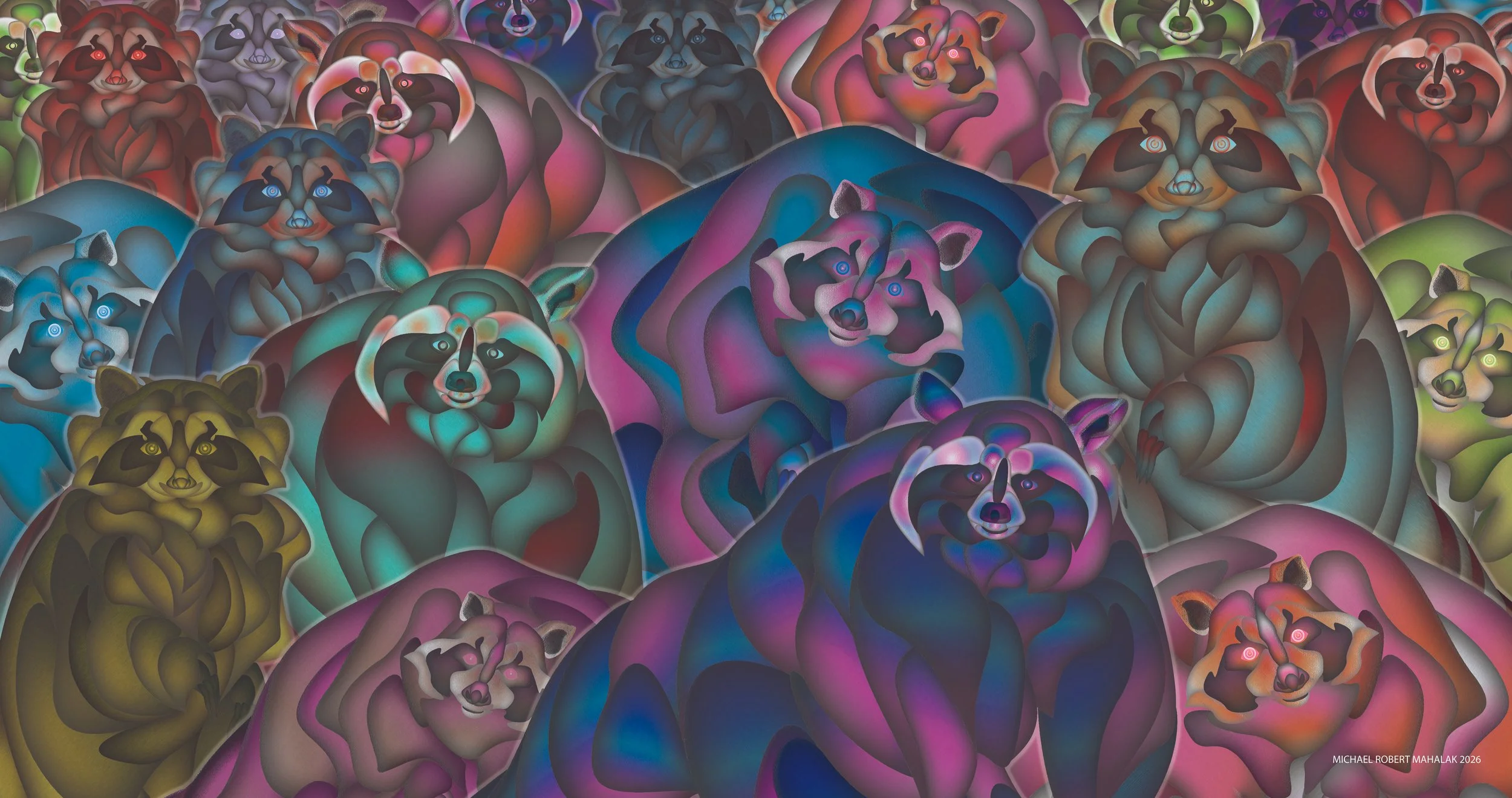 "What Are You Looking At ?", Digital, 19" X 36", 2026