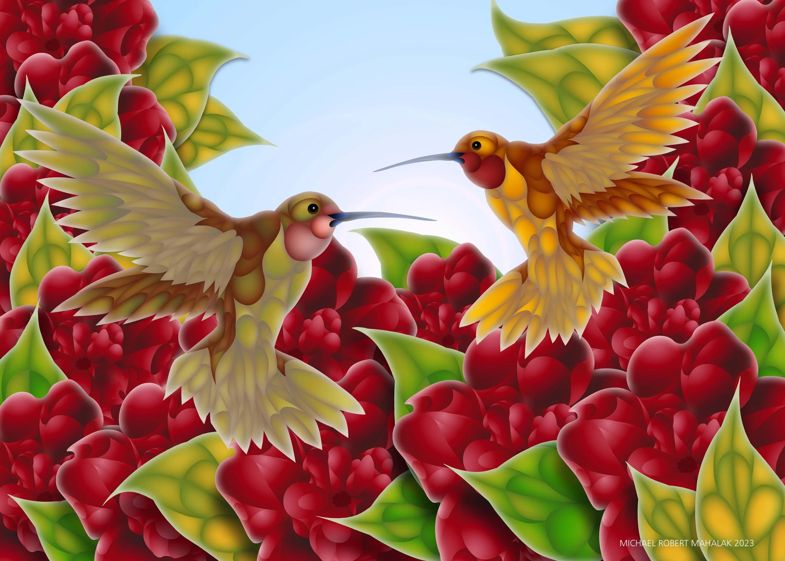 "Companions", Digital, 7" x 5", 2023