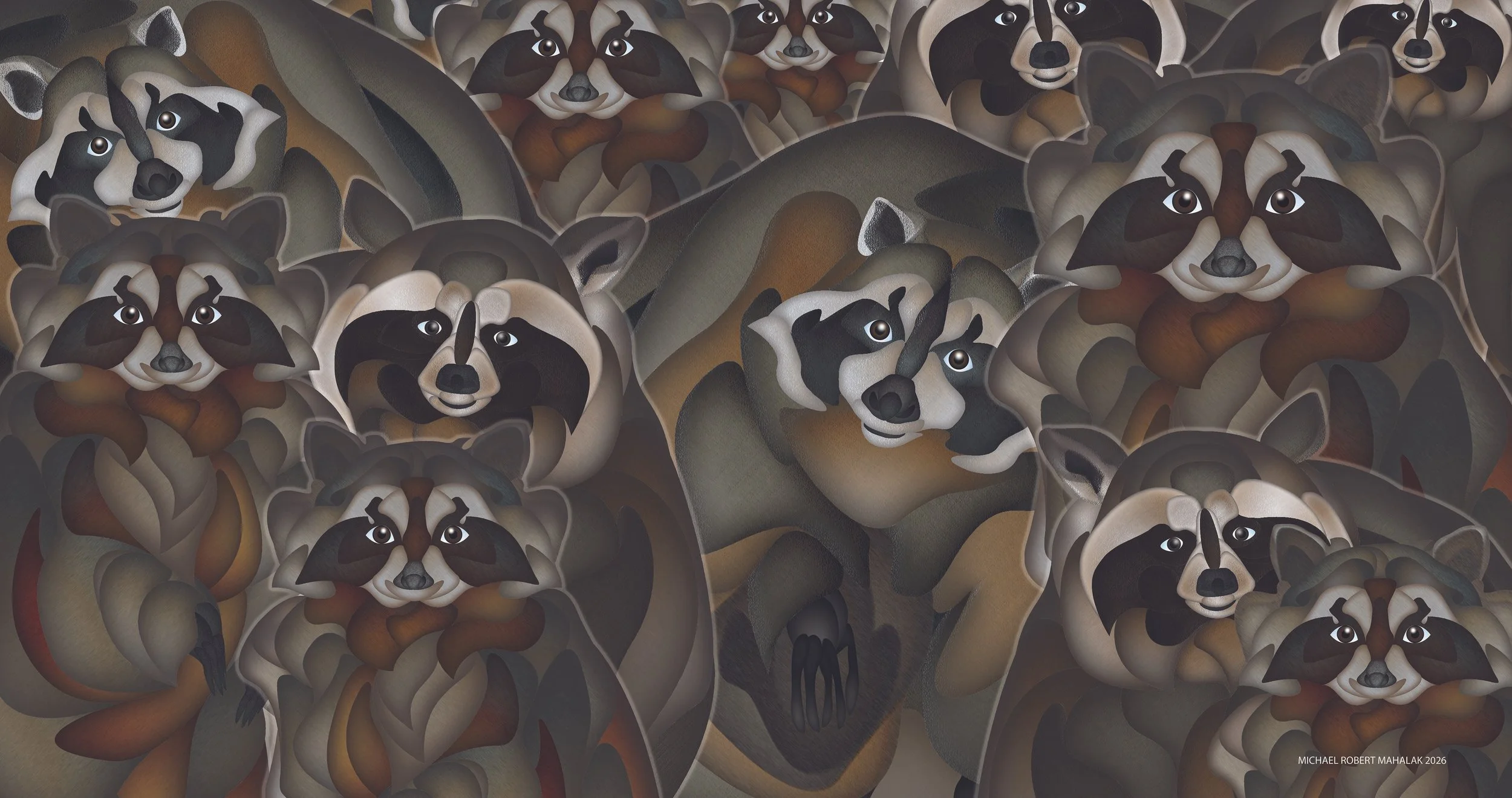 "Hey Feed Us", Digital, 19" X 36", 2026
