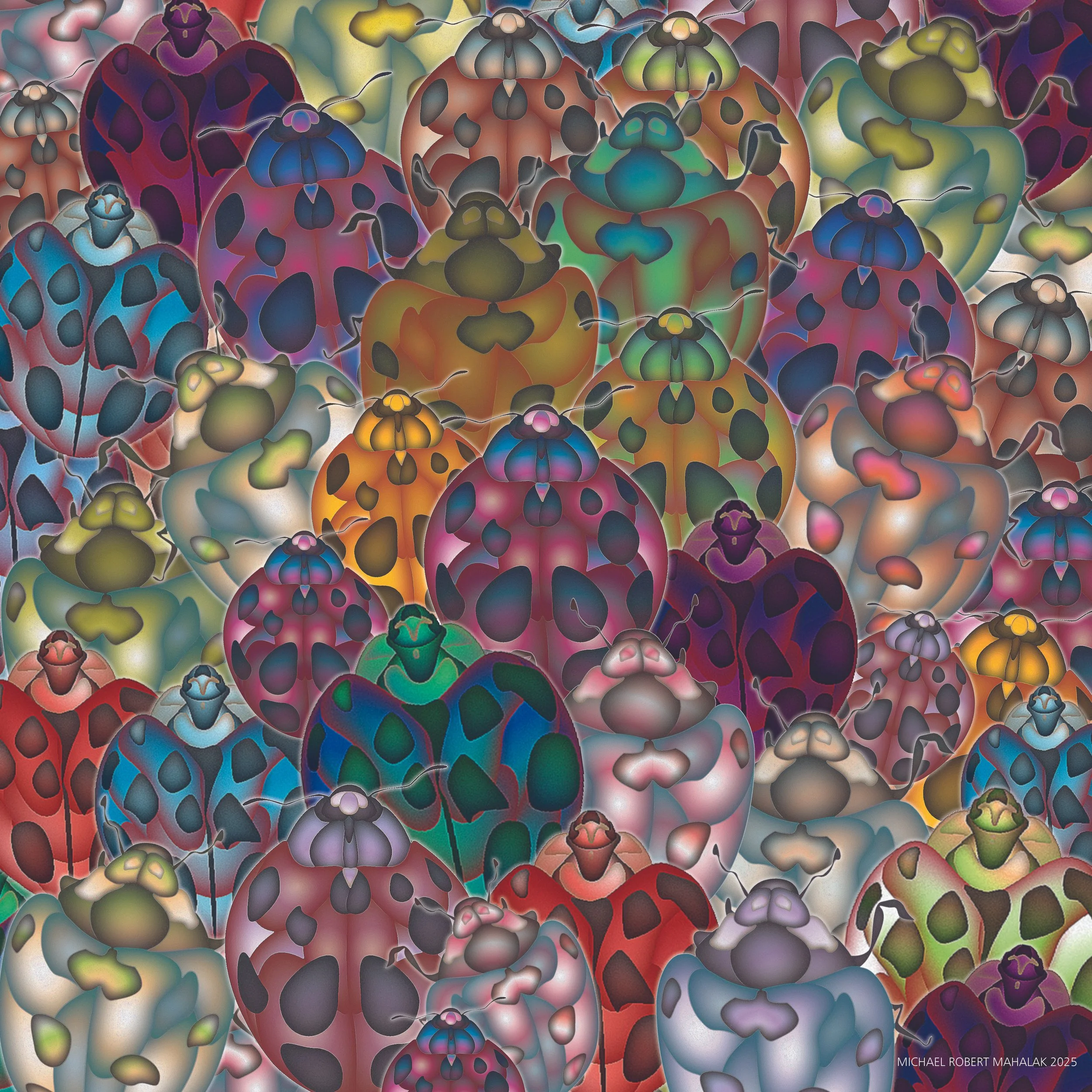 "The Love of Lady Bugs"
Digital, 20" x 20", 2025
